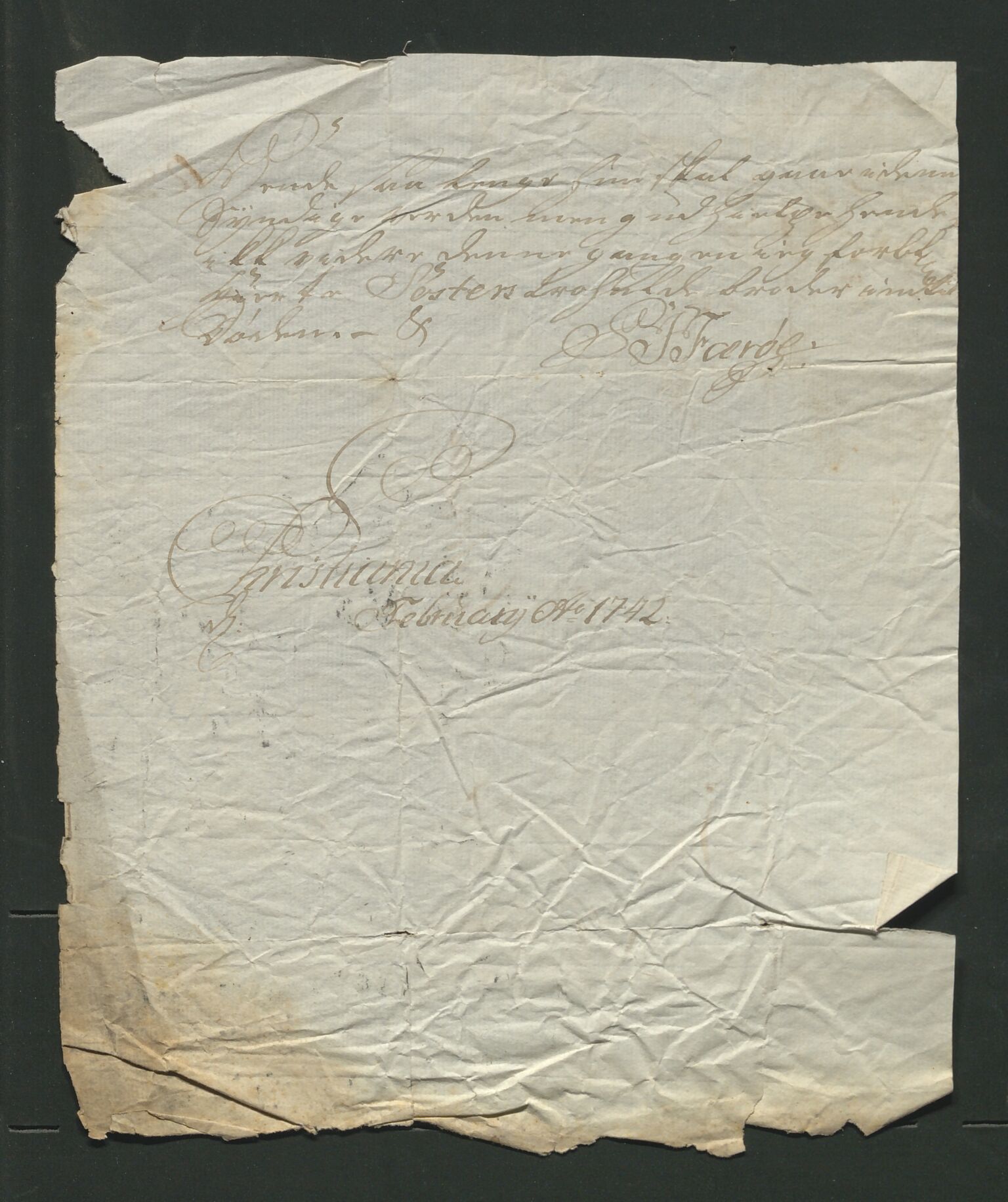 Åker i Vang, Hedmark, og familien Todderud, AV/SAH-ARK-010/J/Jc/L0001: Korrespondanse, 1706-1752, p. 83