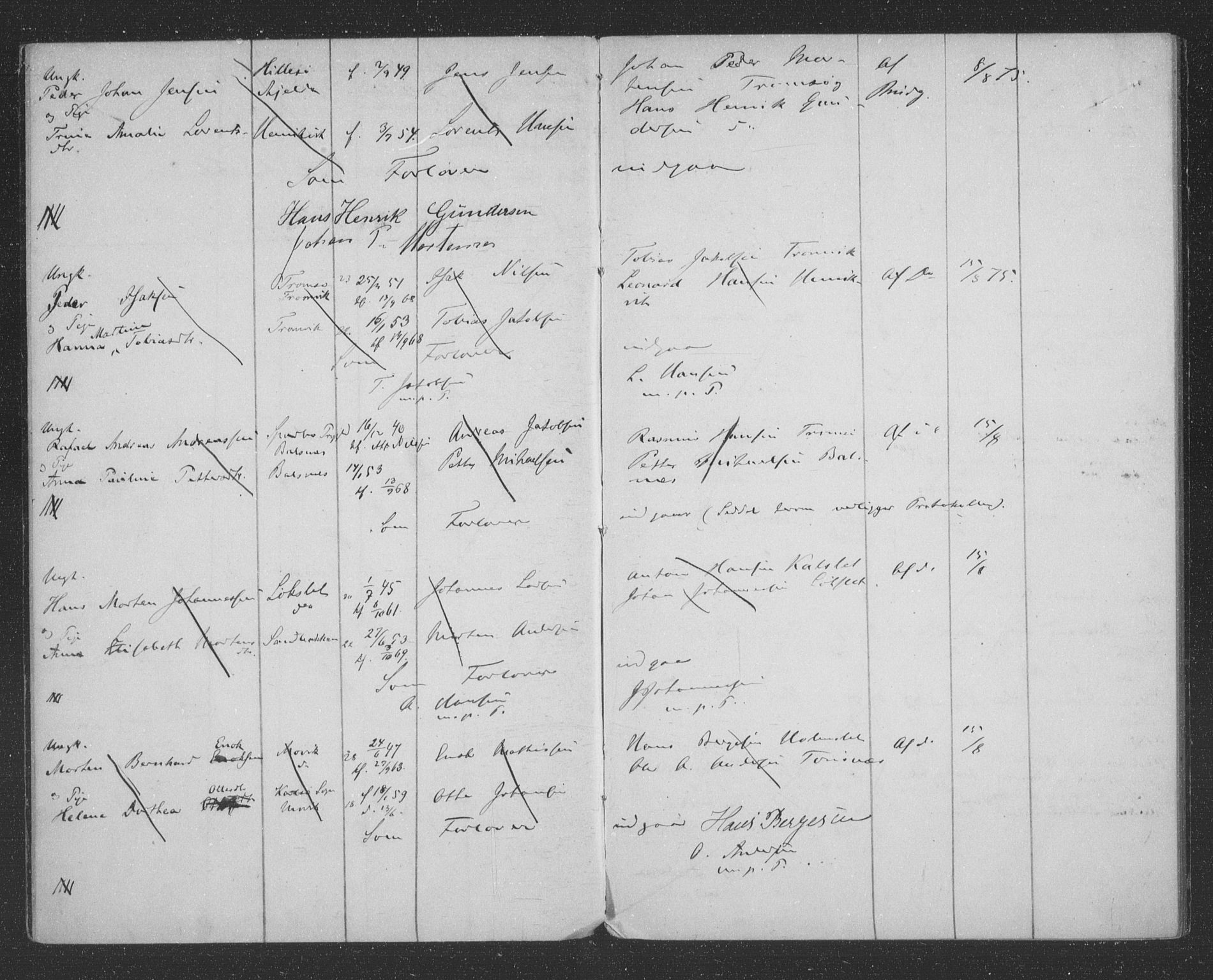 Tromsøysund sokneprestkontor, AV/SATØ-S-1304/H/Hc/L0055: Banns register no. 55, 1875-1880