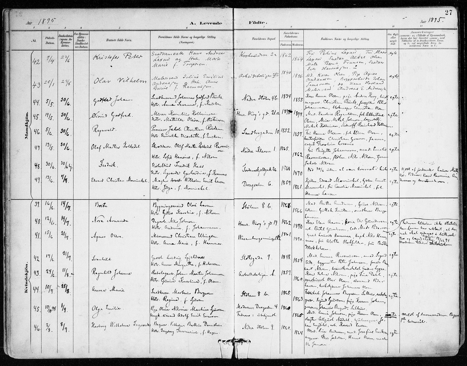 Mariakirken Sokneprestembete, AV/SAB-A-76901/H/Haa/L0008: Parish register (official) no. A 8, 1893-1942, p. 27
