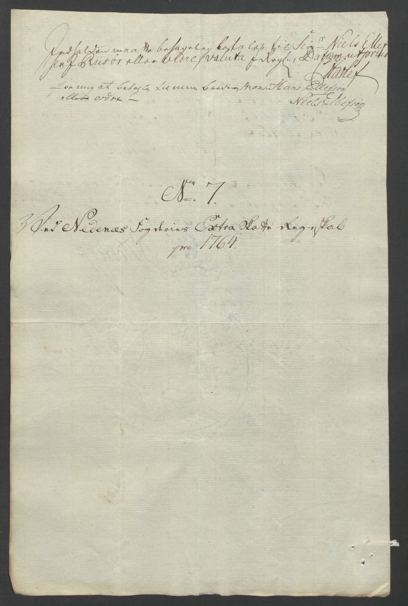 Rentekammeret inntil 1814, Reviderte regnskaper, Fogderegnskap, AV/RA-EA-4092/R39/L2424: Ekstraskatten Nedenes, 1762-1767, p. 108