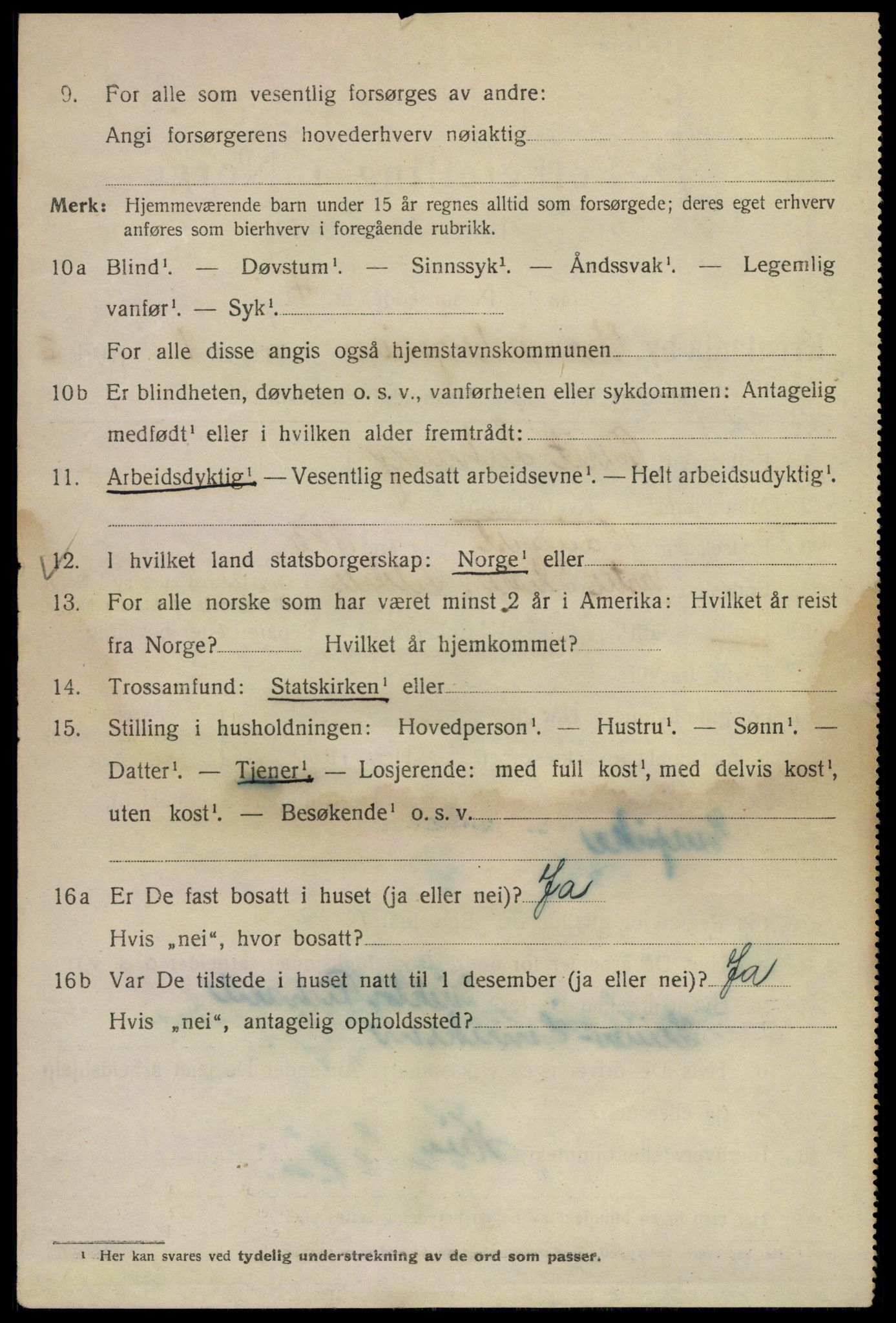 SAO, 1920 census for Kristiania, 1920, p. 619358