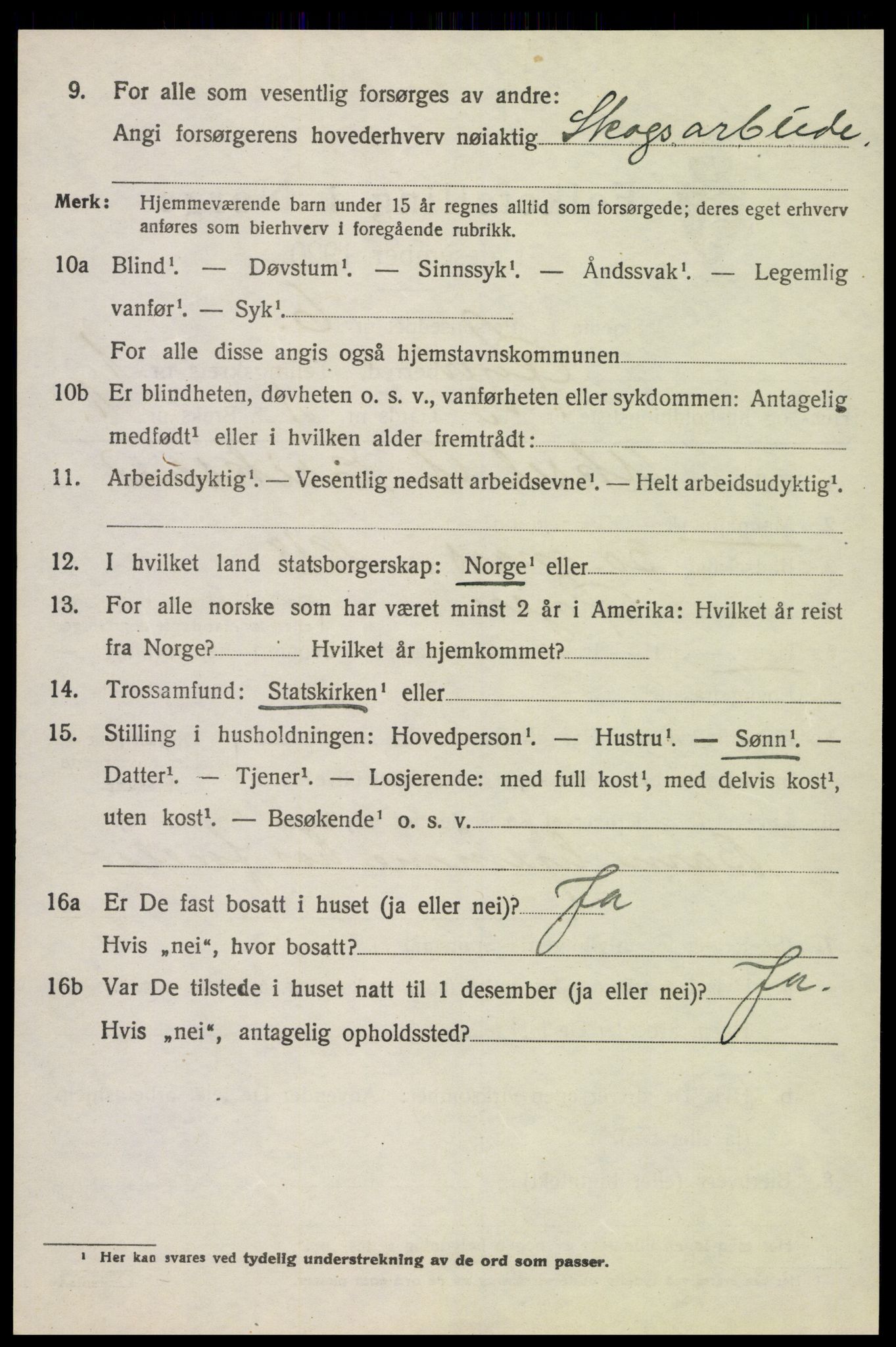 SAH, 1920 census for Øyer, 1920, p. 1238