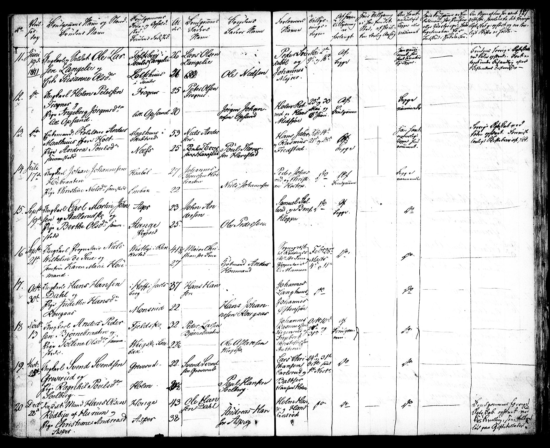 Kråkstad prestekontor Kirkebøker, SAO/A-10125a/F/Fa/L0005: Parish register (official) no. I 5, 1837-1847, p. 127