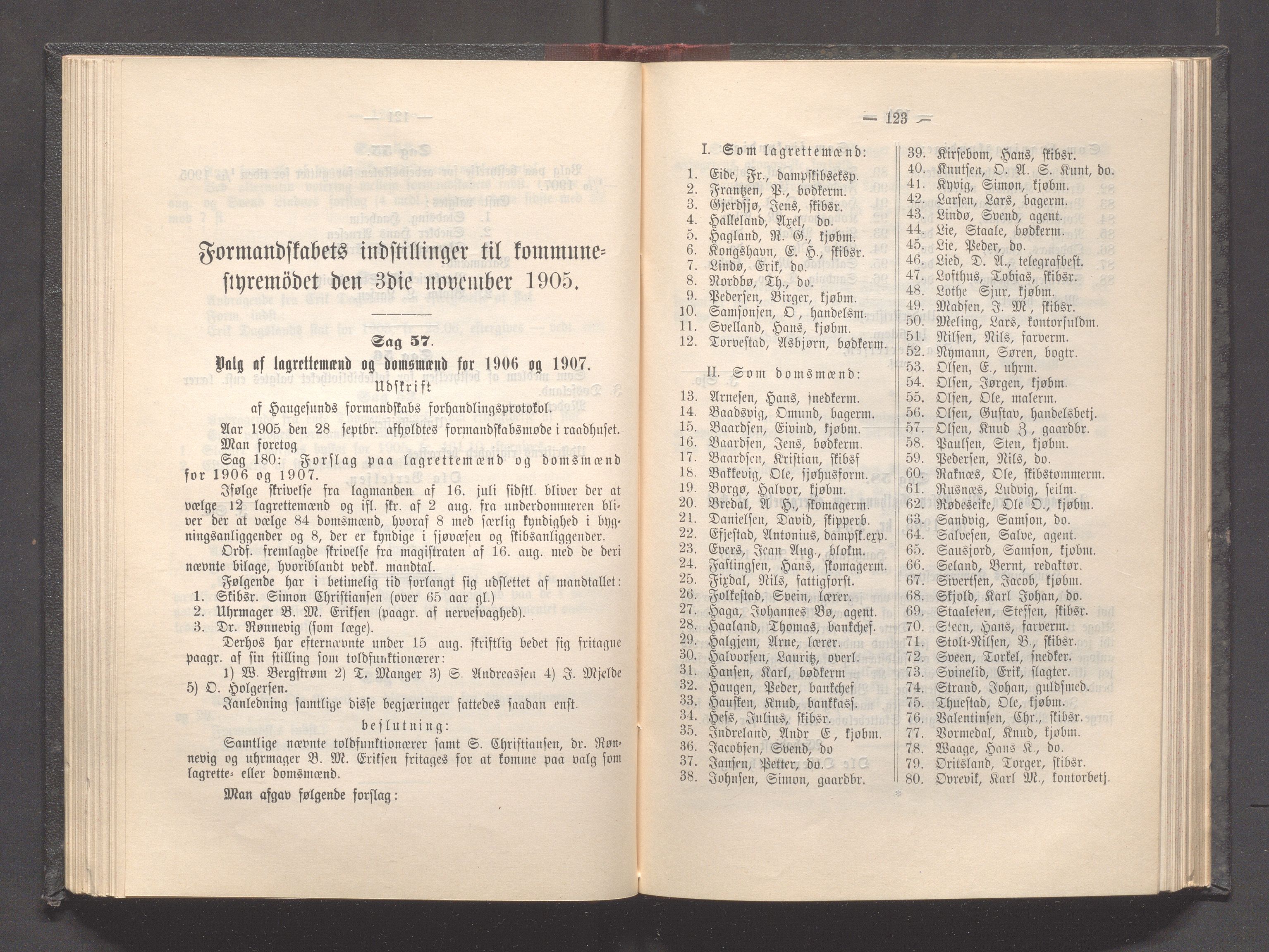 Haugesund kommune - Formannskapet og Bystyret, IKAR/A-740/A/Abb/L0001: Bystyreforhandlinger, 1889-1907, p. 619