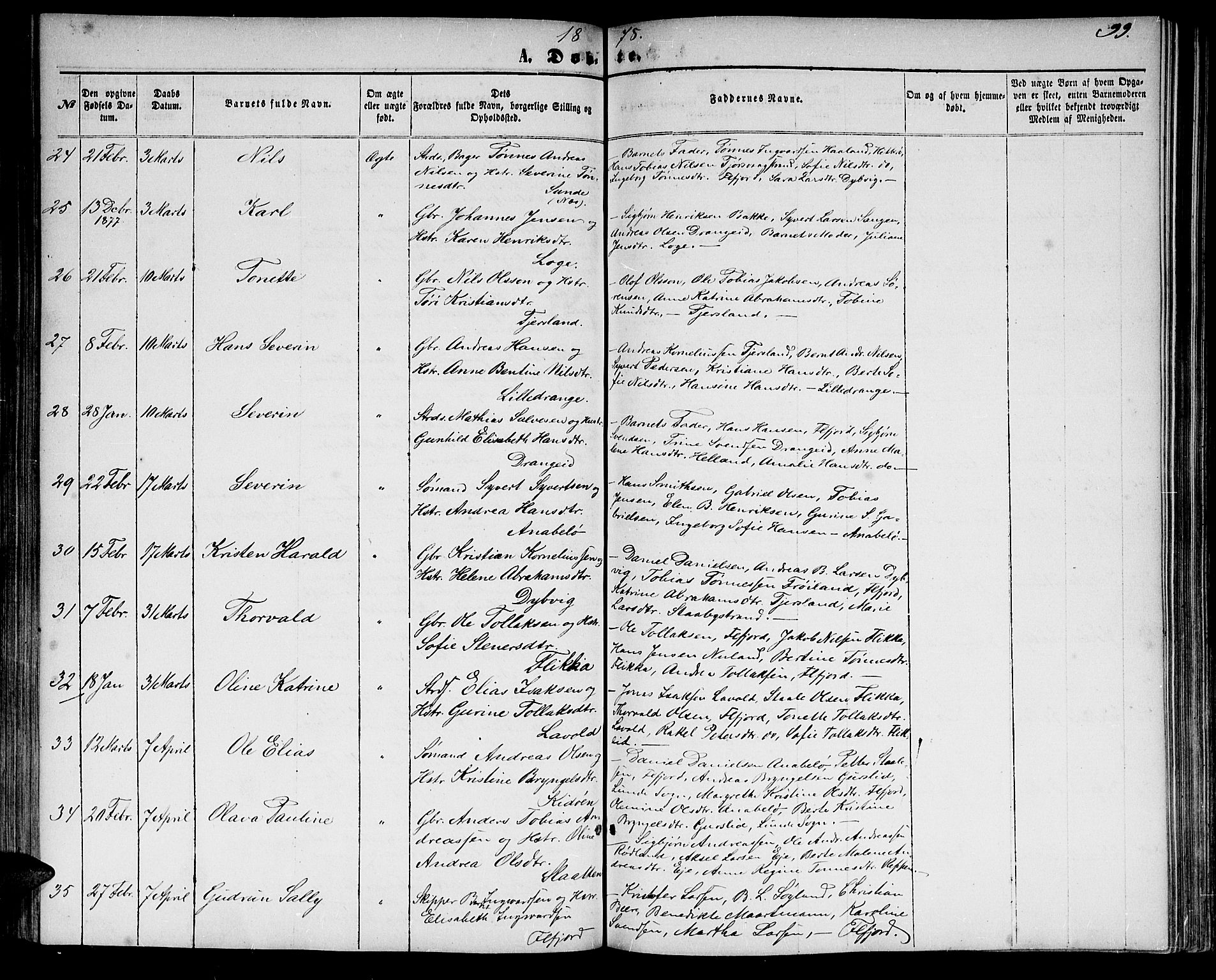 Flekkefjord sokneprestkontor, SAK/1111-0012/F/Fb/Fbc/L0006: Parish register (copy) no. B 6, 1866-1879, p. 99