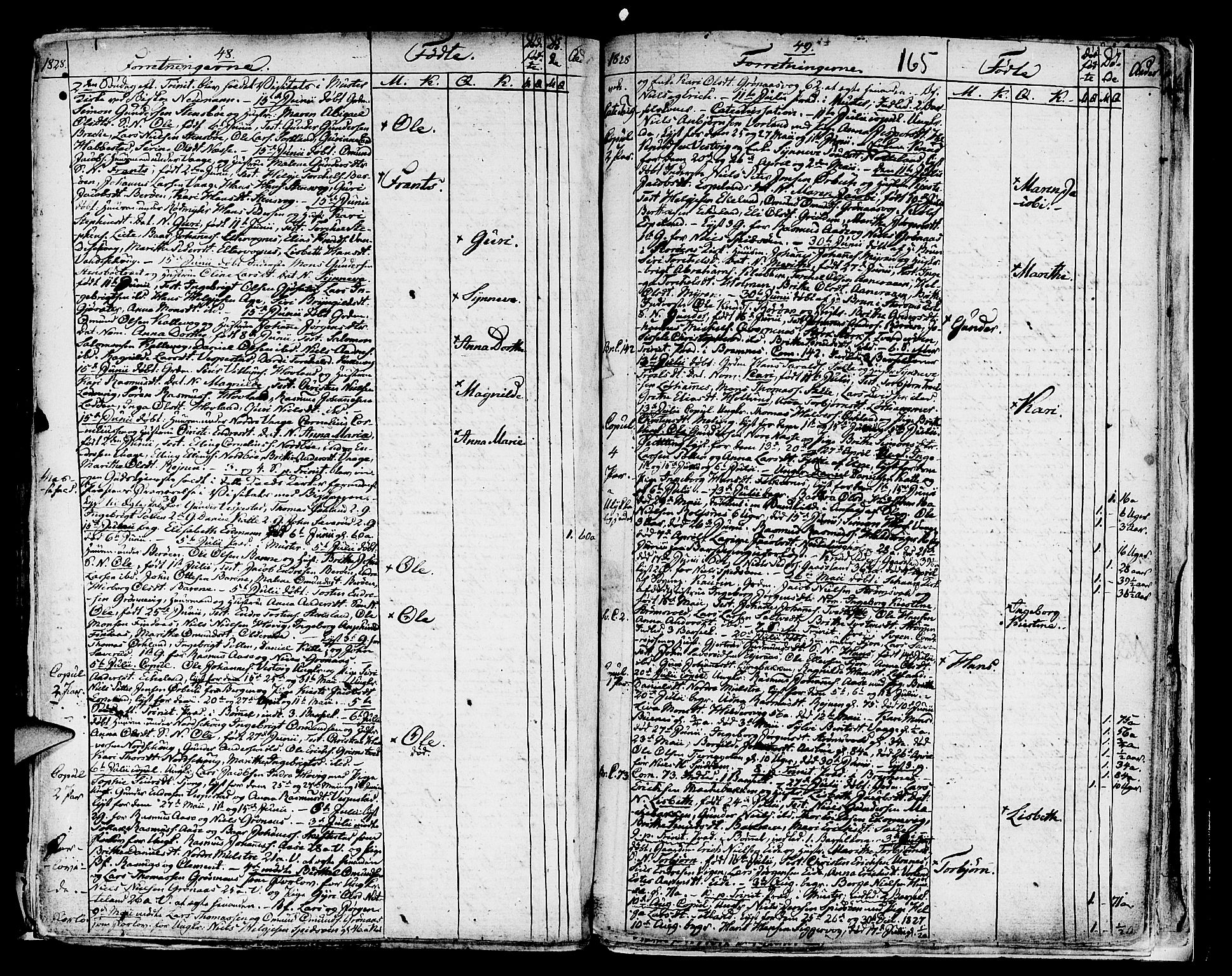Finnås sokneprestembete, SAB/A-99925/H/Ha/Haa/Haaa/L0004: Parish register (official) no. A 4, 1804-1830, p. 165