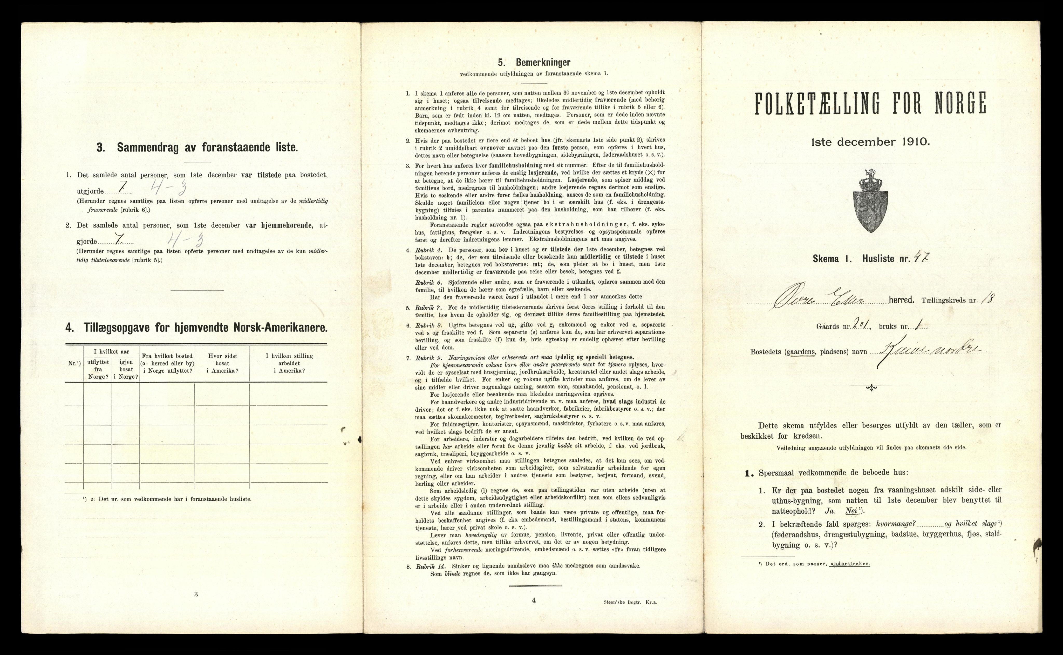 RA, 1910 census for Øvre Eiker, 1910, p. 2593