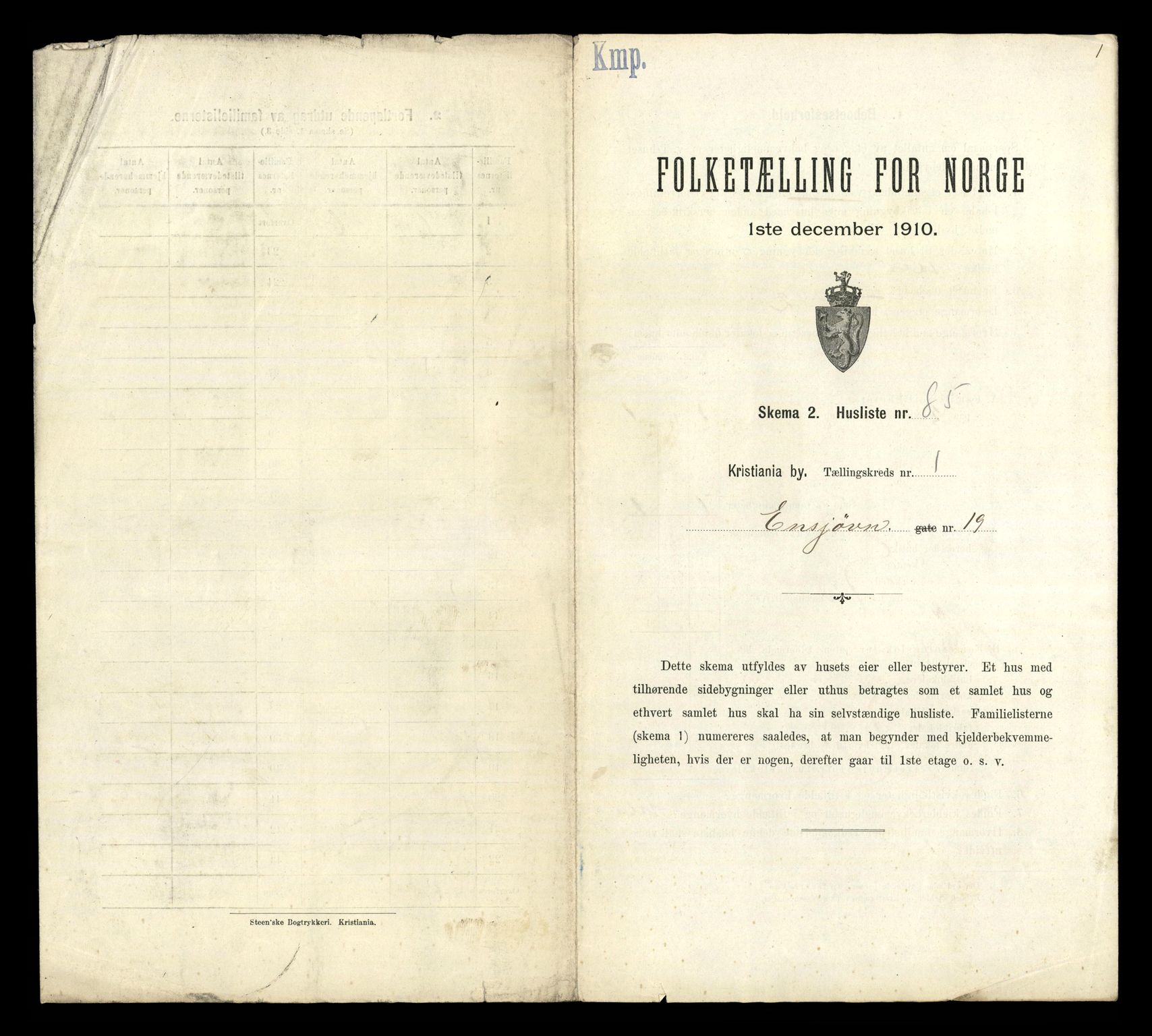 RA, 1910 census for Kristiania, 1910, p. 21227