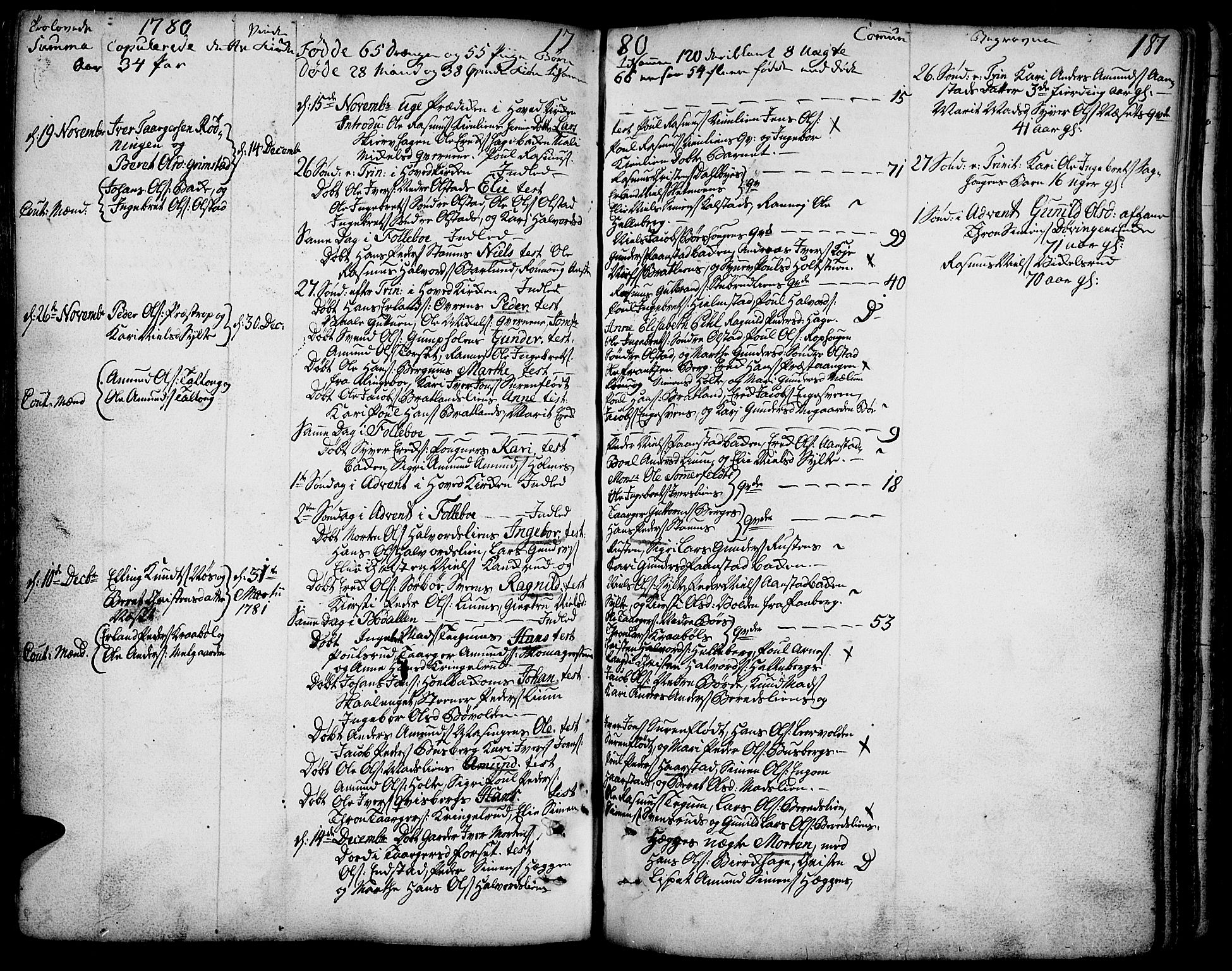 Gausdal prestekontor, AV/SAH-PREST-090/H/Ha/Haa/L0003: Parish register (official) no. 3, 1758-1809, p. 181