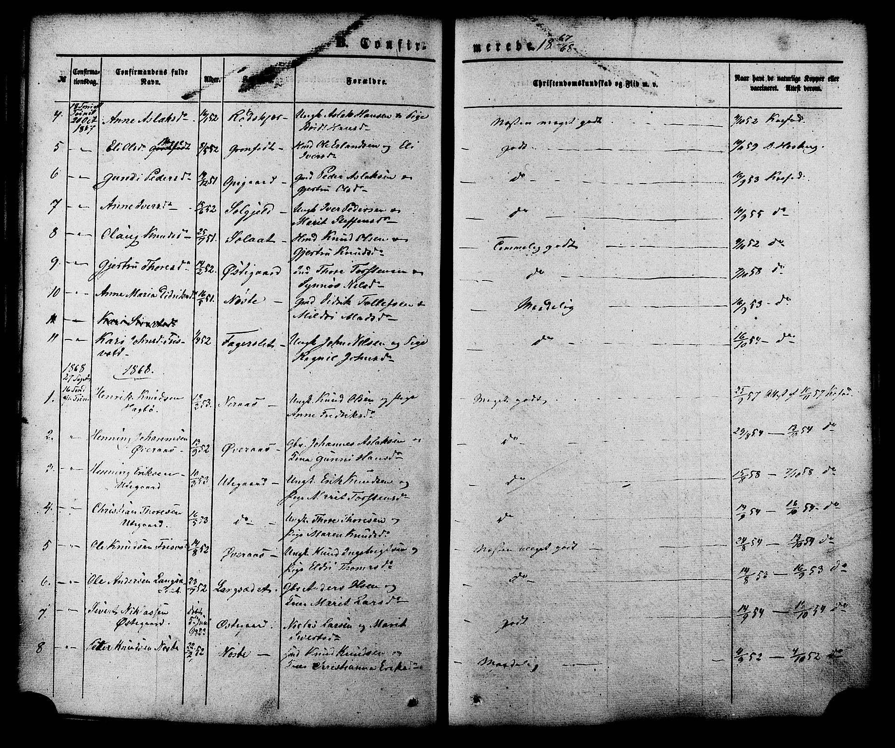 Ministerialprotokoller, klokkerbøker og fødselsregistre - Møre og Romsdal, AV/SAT-A-1454/552/L0637: Parish register (official) no. 552A01, 1845-1879, p. 167