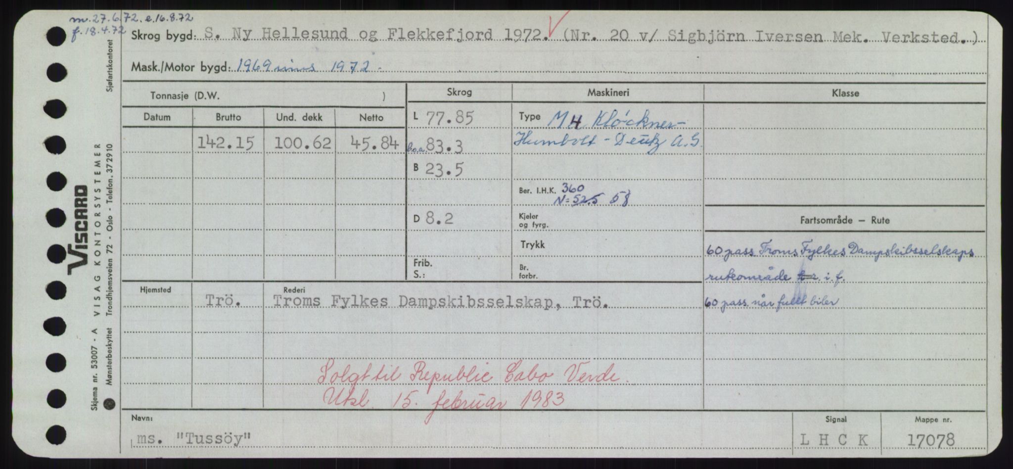 Sjøfartsdirektoratet med forløpere, Skipsmålingen, RA/S-1627/H/Hd/L0039: Fartøy, Ti-Tø, p. 855