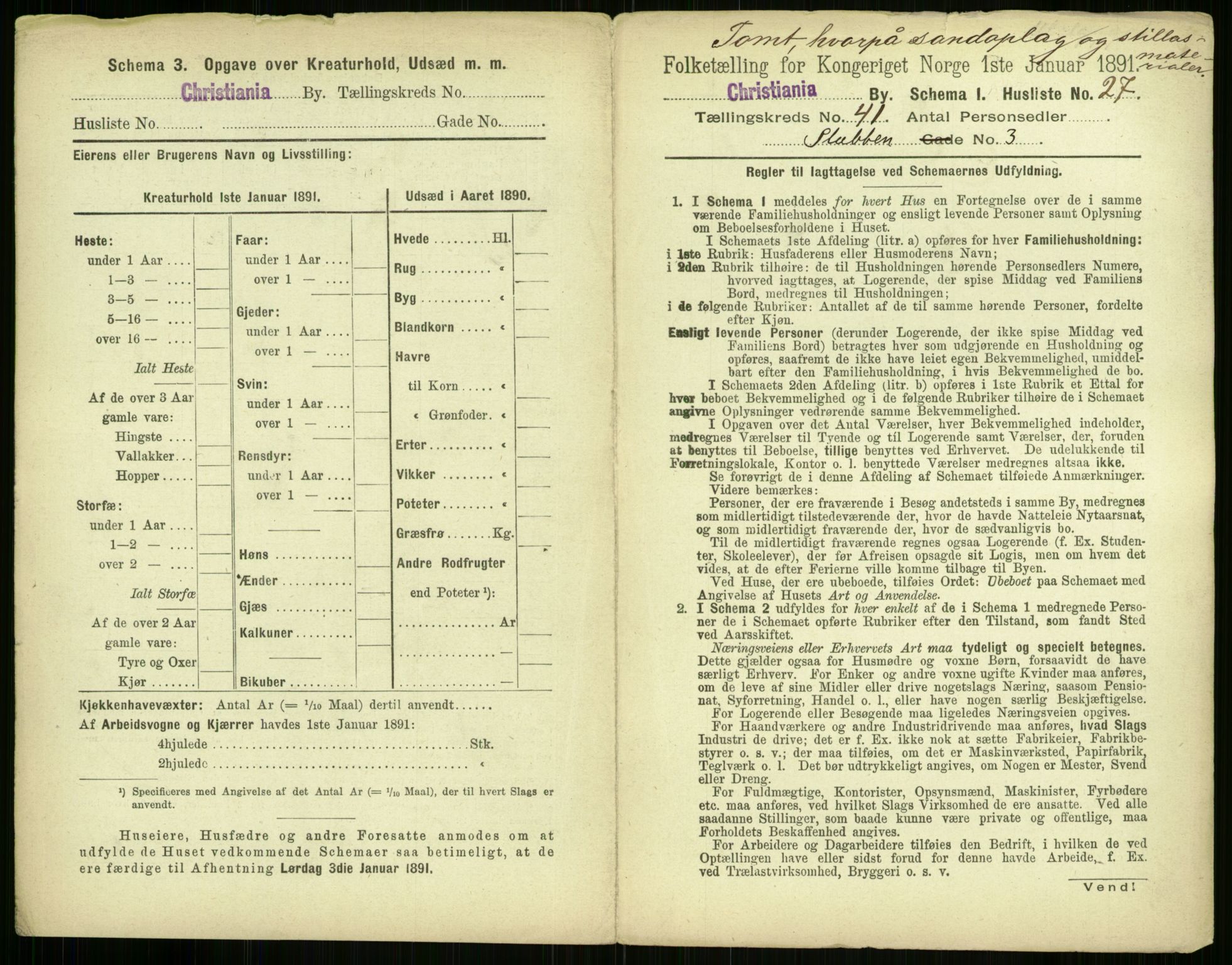 RA, 1891 census for 0301 Kristiania, 1891, p. 23725