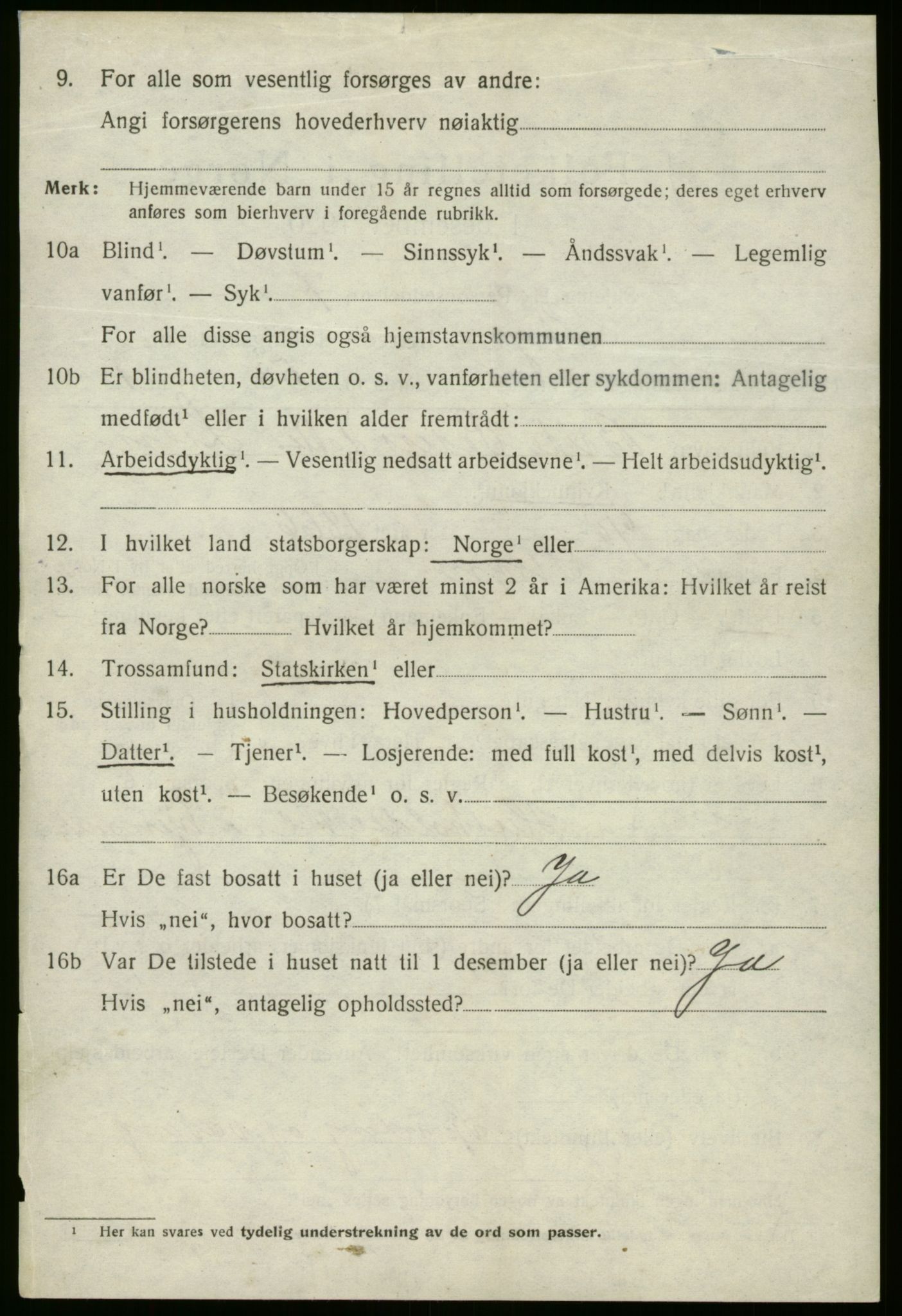 SAB, 1920 census for Stryn, 1920, p. 4823