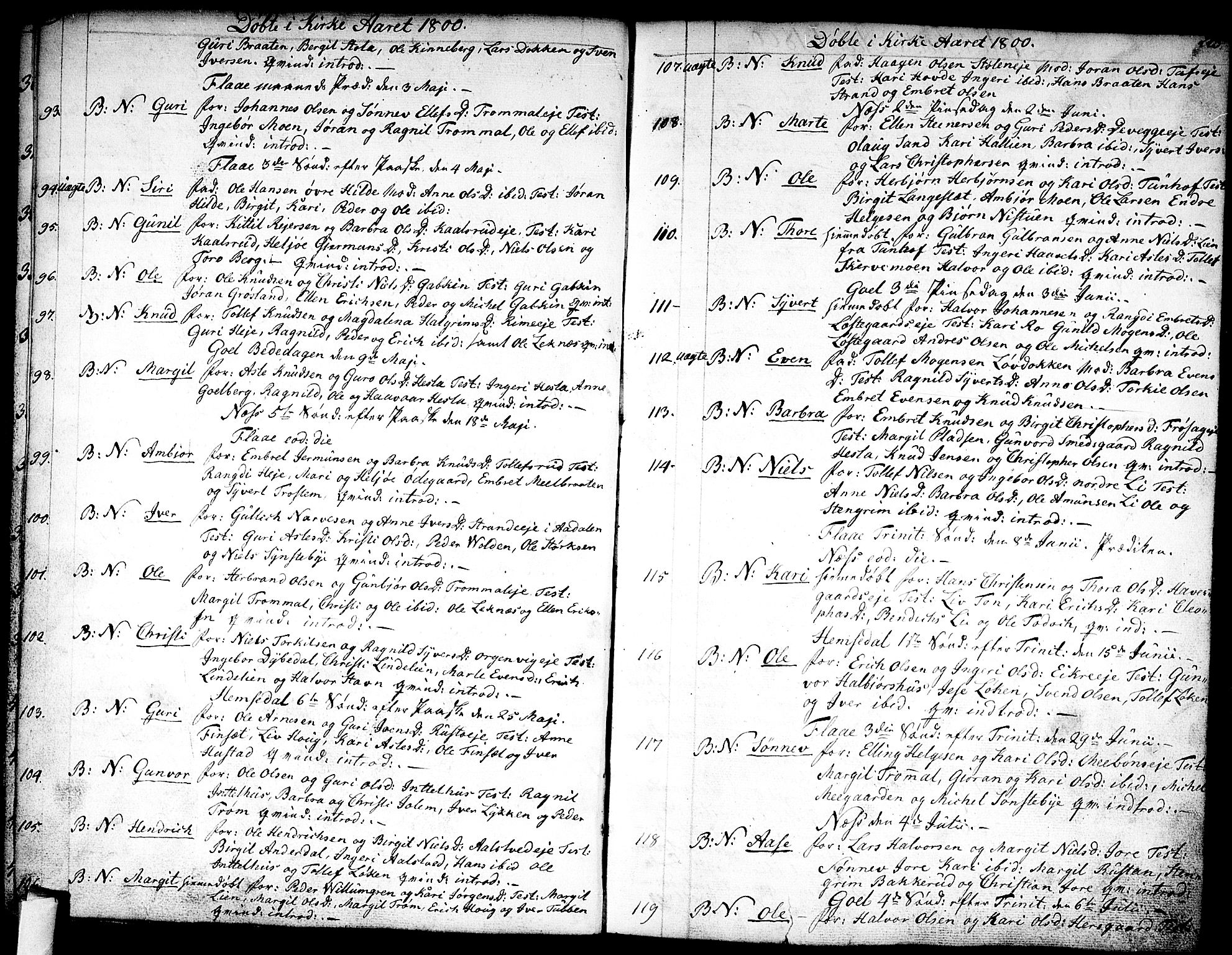 Nes kirkebøker, SAKO/A-236/F/Fa/L0005: Parish register (official) no. 5, 1787-1807, p. 222-223