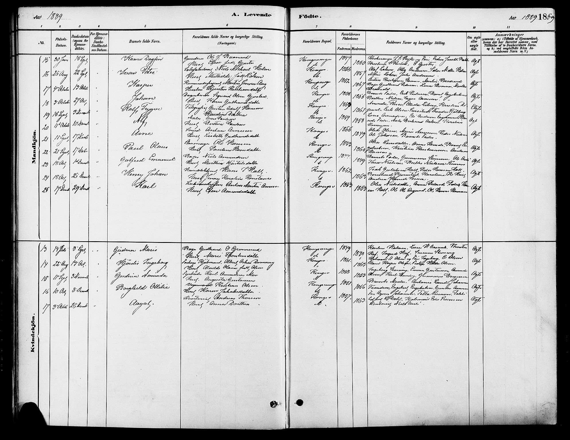 Vinger prestekontor, SAH/PREST-024/H/Ha/Haa/L0013: Parish register (official) no. 13, 1881-1897, p. 18