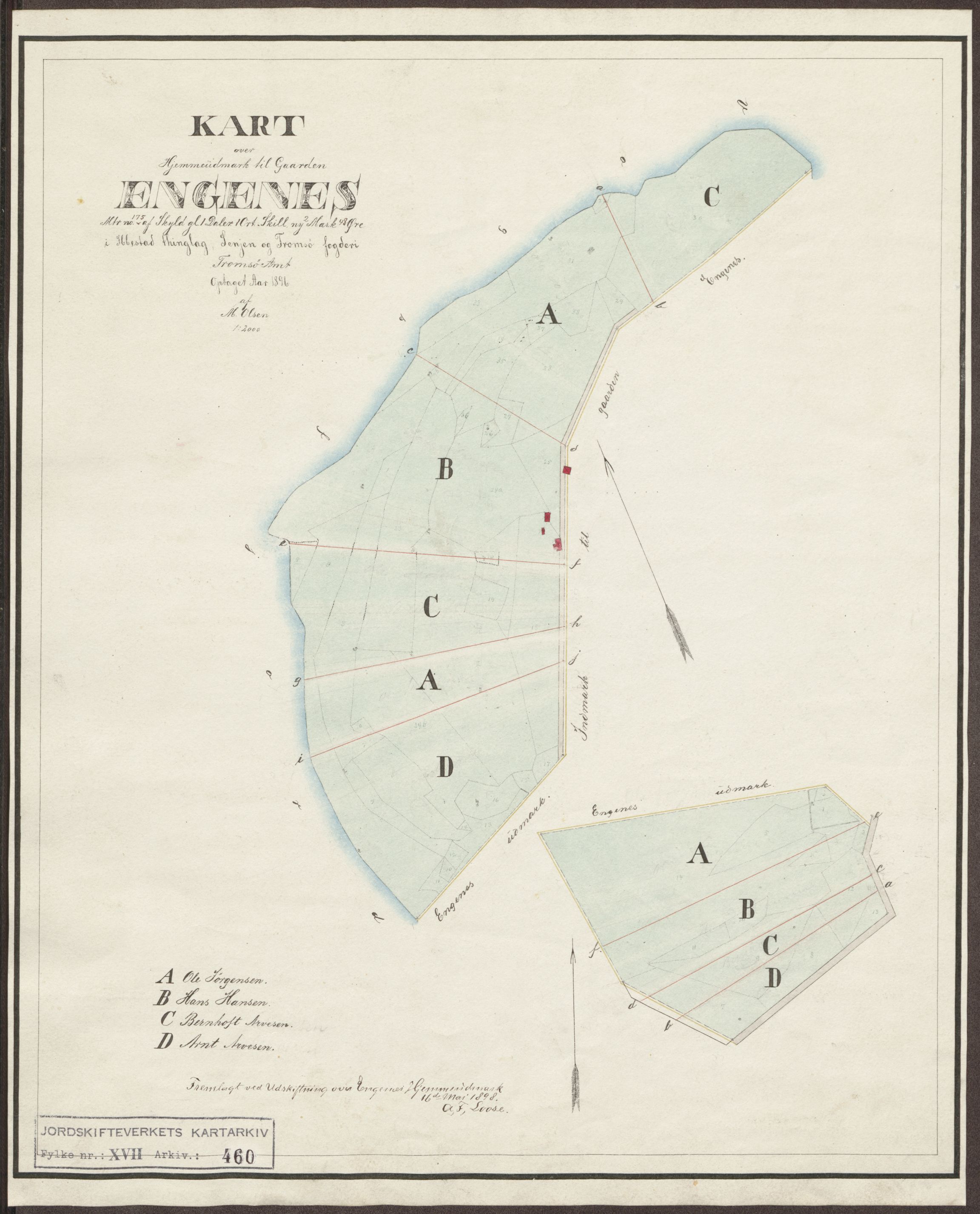 Jordskifteverkets kartarkiv, AV/RA-S-3929/T, 1859-1988, p. 536