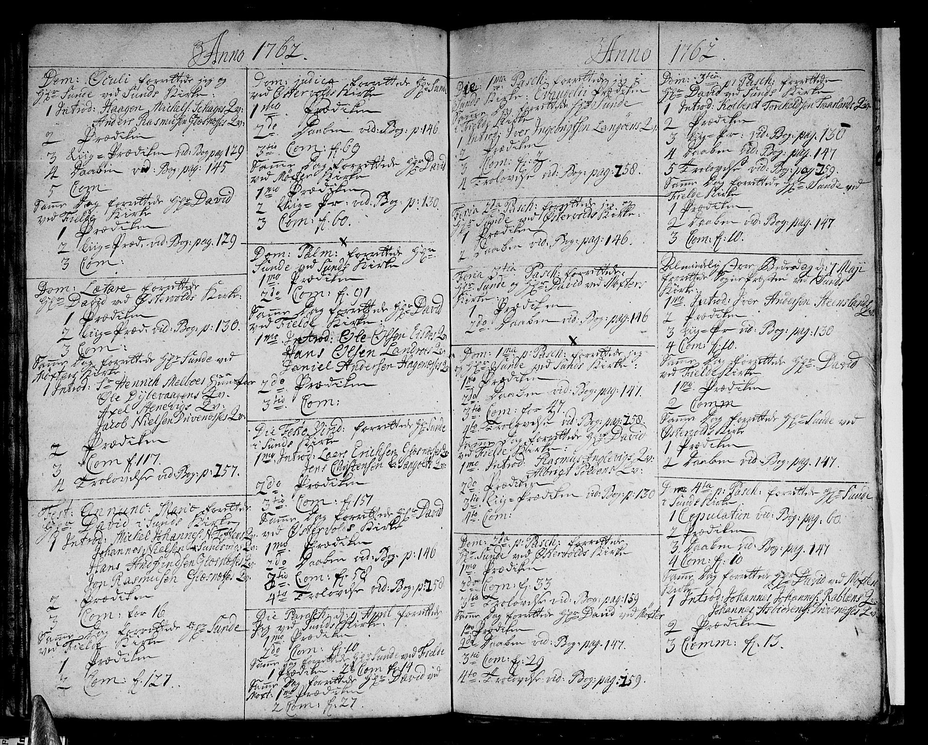 Sund sokneprestembete, AV/SAB-A-99930: Parish register (official) no. A 3, 1740-1769