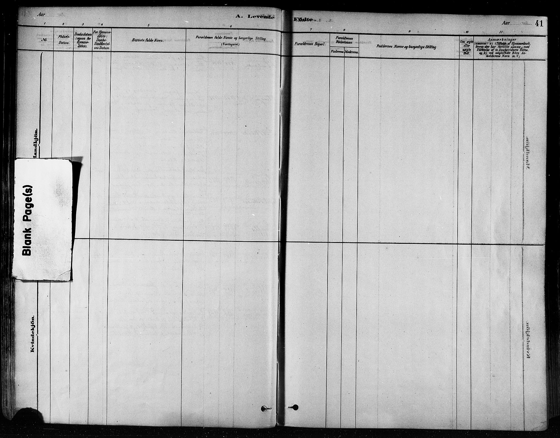 Ministerialprotokoller, klokkerbøker og fødselsregistre - Nord-Trøndelag, SAT/A-1458/746/L0448: Parish register (official) no. 746A07 /1, 1878-1900, p. 41