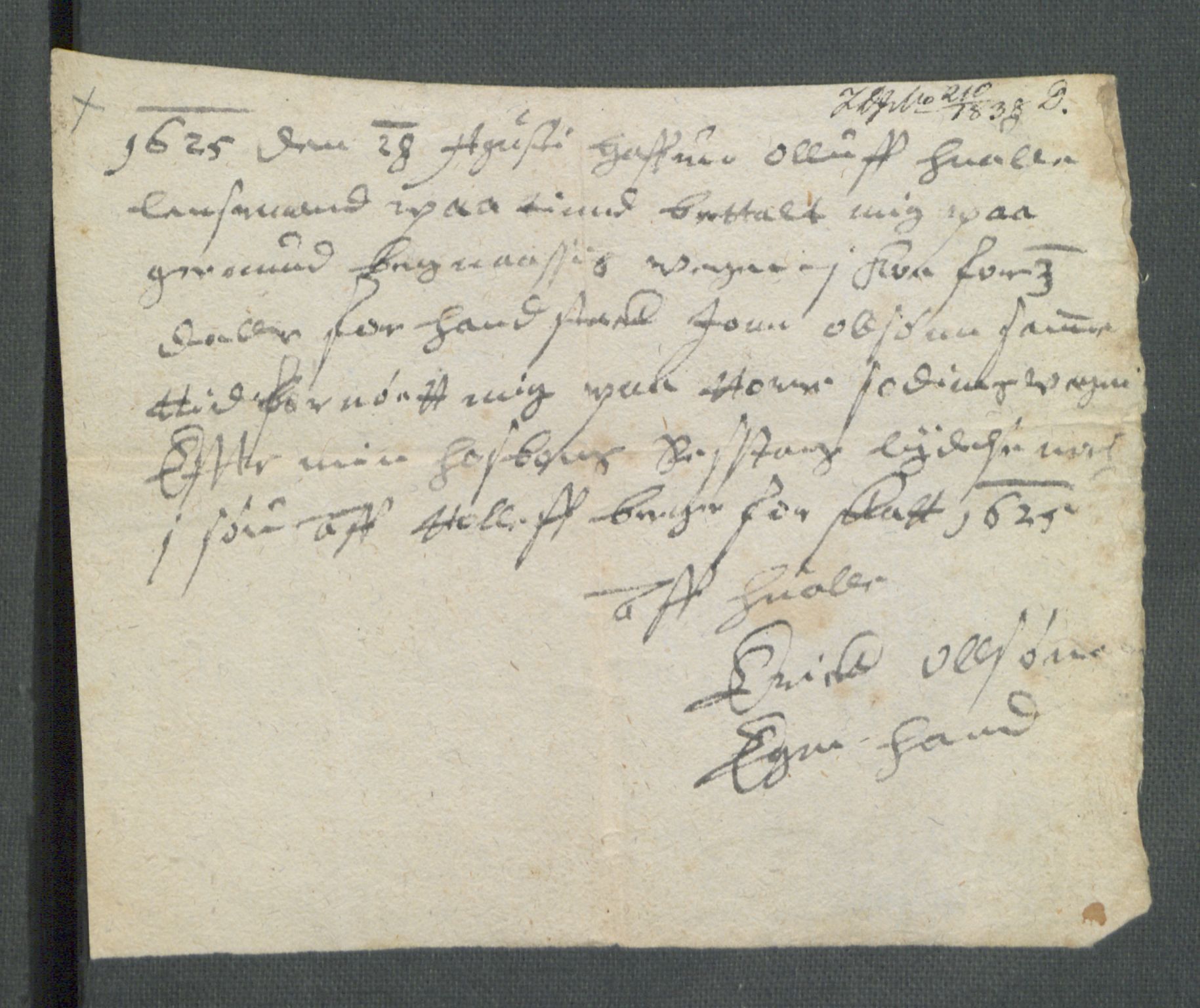 Riksarkivets diplomsamling, AV/RA-EA-5965/F02/L0135: Dokumenter, 1625, p. 24