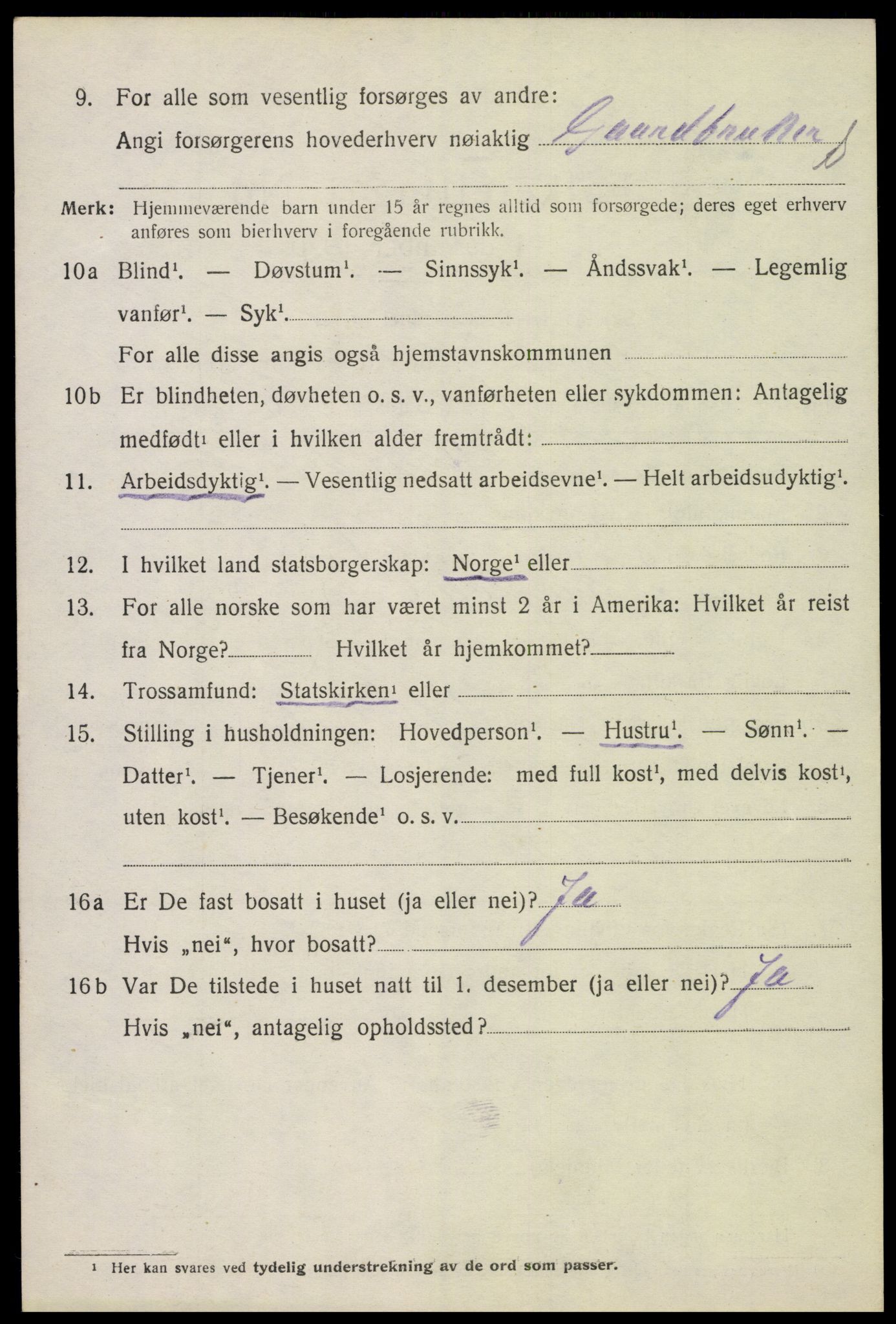 SAH, 1920 census for Ringsaker, 1920, p. 22983