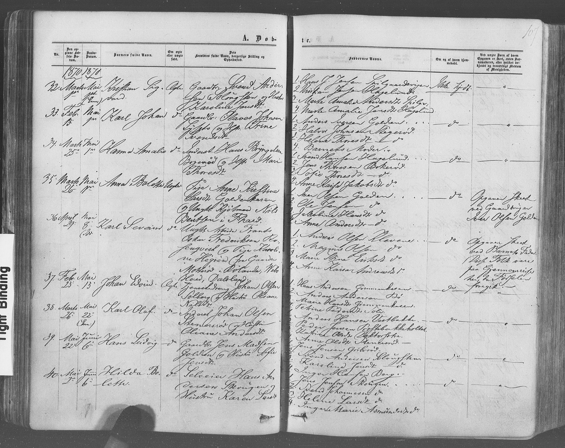 Idd prestekontor Kirkebøker, AV/SAO-A-10911/F/Fc/L0005: Parish register (official) no. III 5, 1861-1877, p. 107