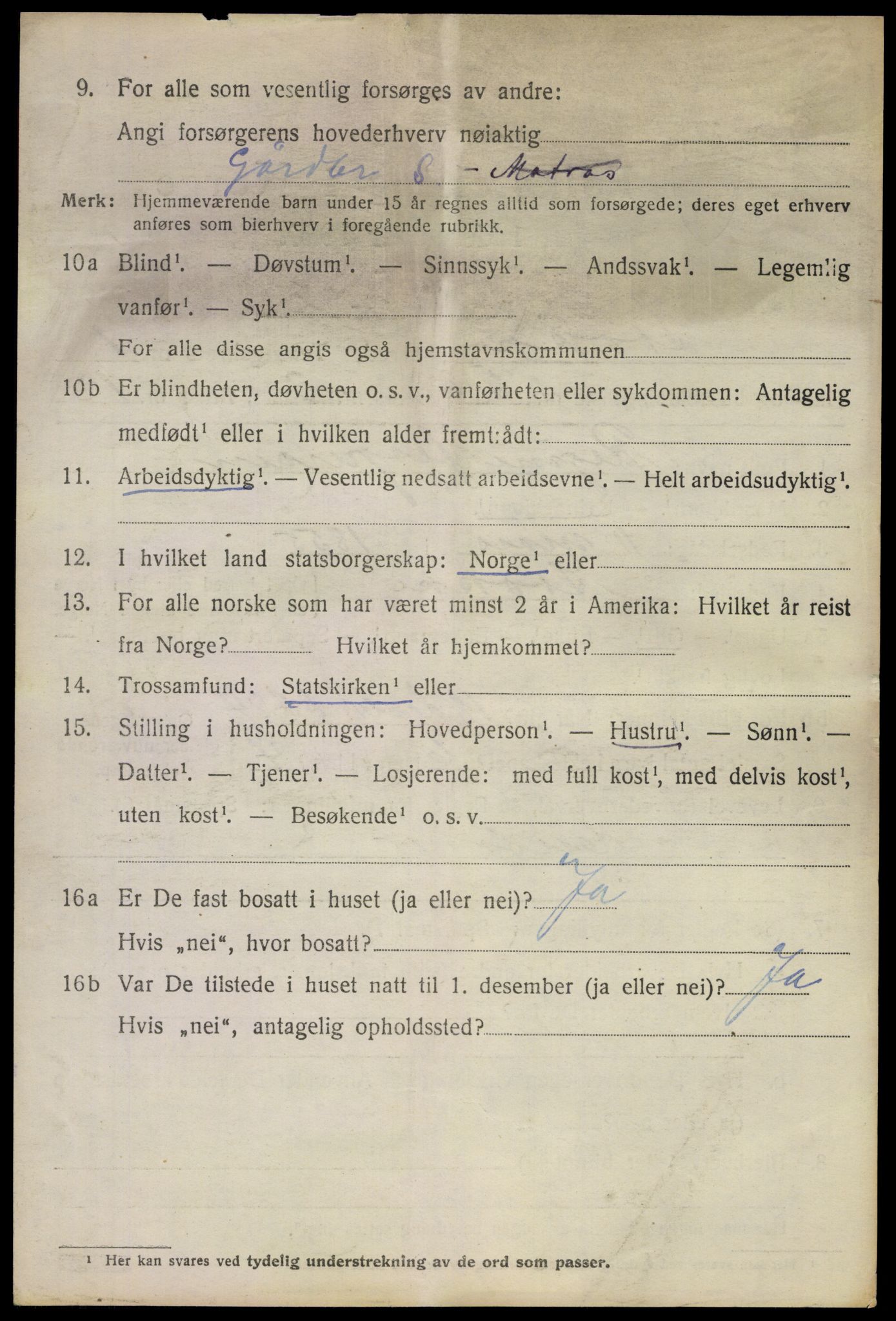 SAKO, 1920 census for Stokke, 1920, p. 2077