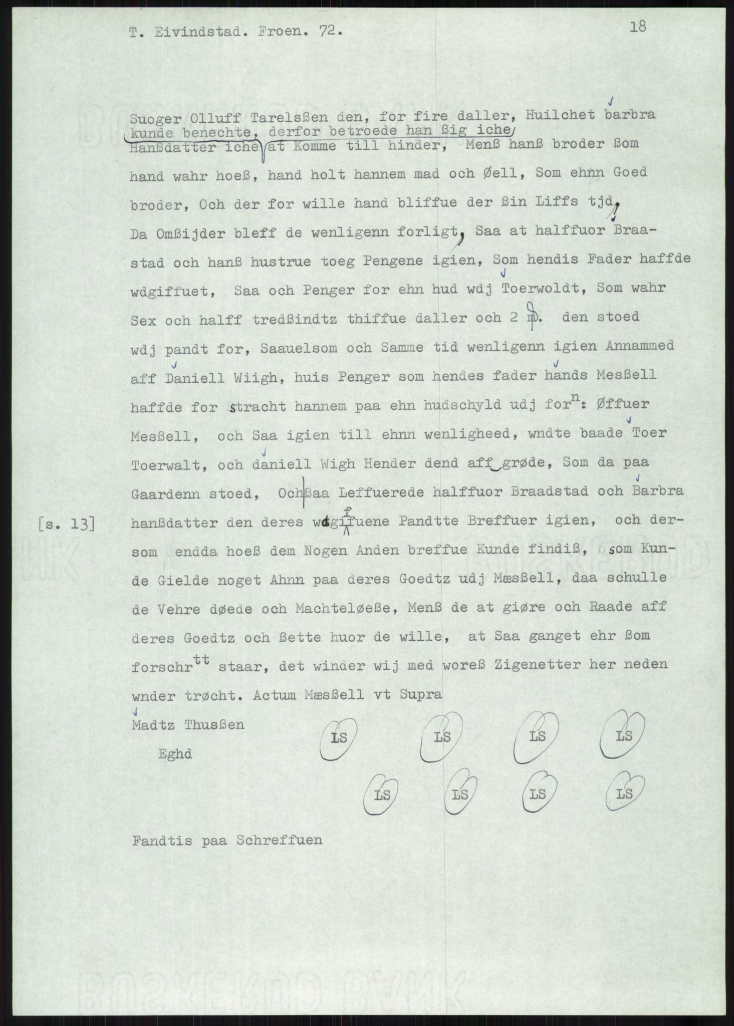 Samlinger til kildeutgivelse, Diplomavskriftsamlingen, AV/RA-EA-4053/H/Ha, p. 1825