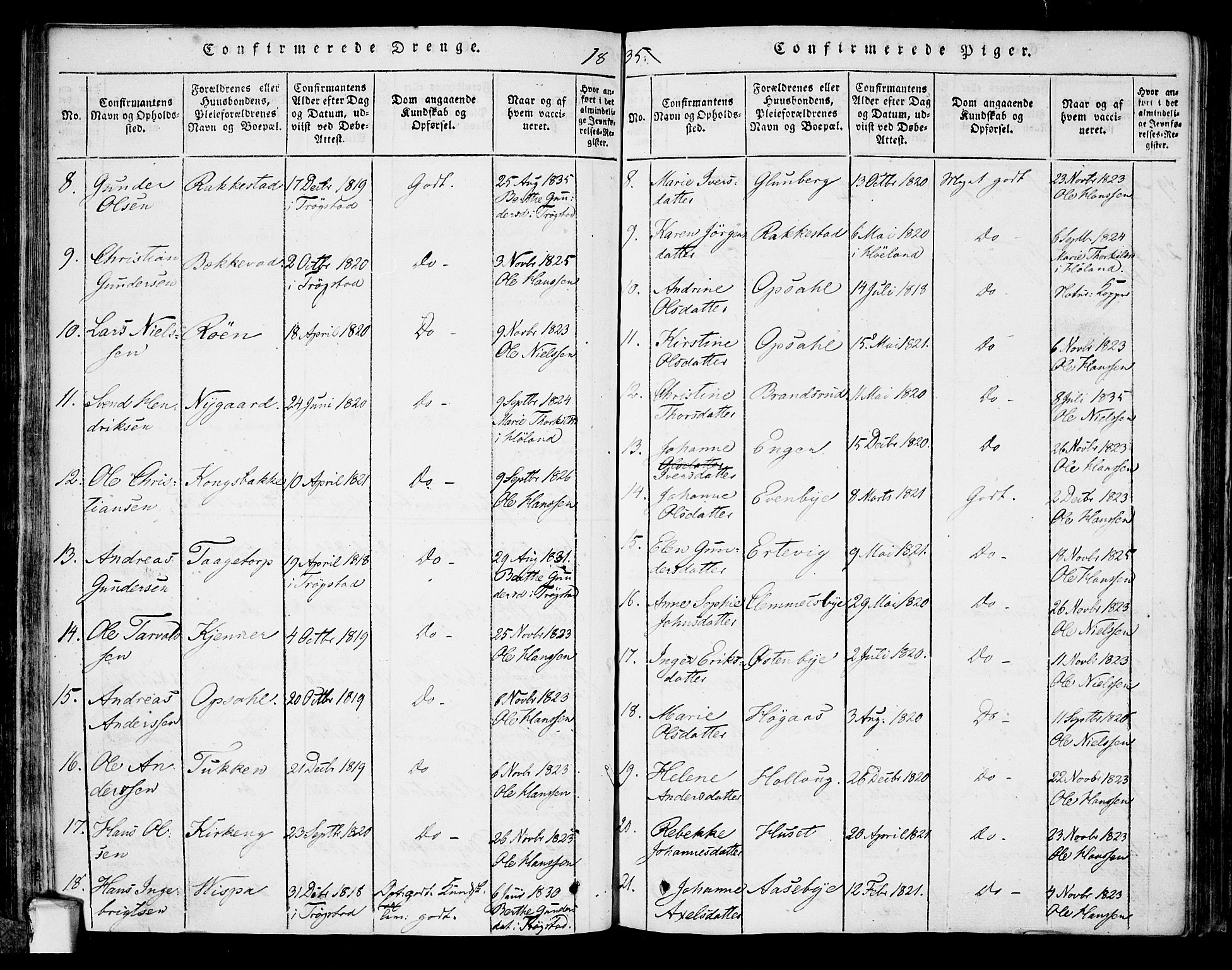 Rødenes prestekontor Kirkebøker, AV/SAO-A-2005/F/Fa/L0004: Parish register (official) no. I 4, 1814-1838, p. 32