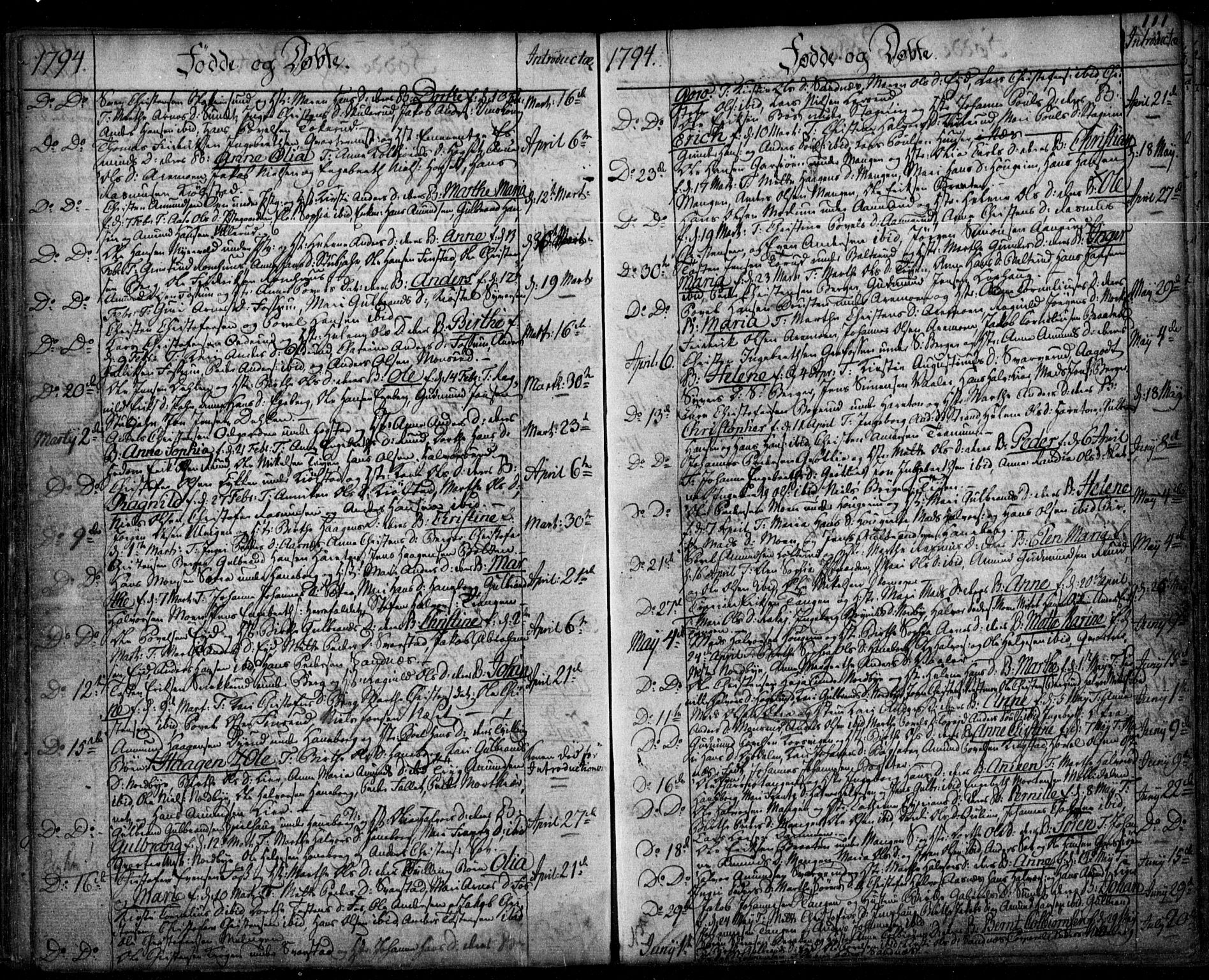 Aurskog prestekontor Kirkebøker, AV/SAO-A-10304a/F/Fa/L0003: Parish register (official) no. I 3, 1767-1807, p. 111