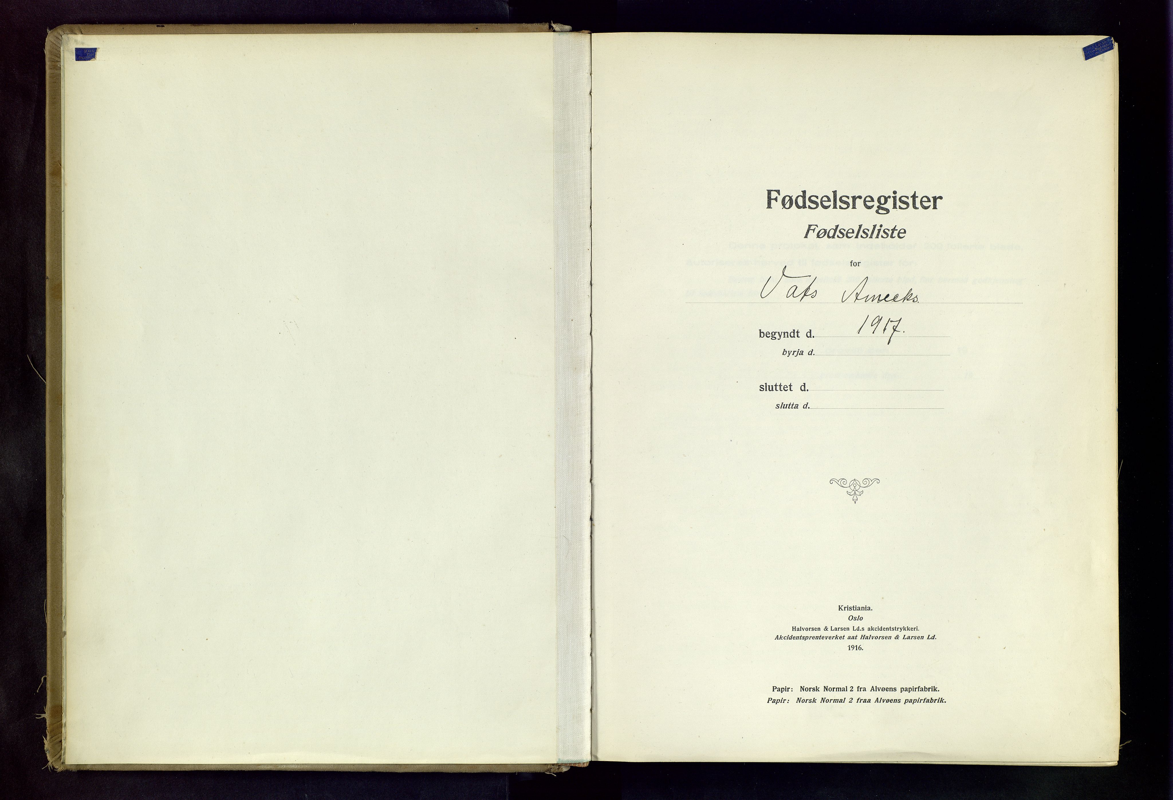 Skjold sokneprestkontor, SAST/A-101847/I/Id/L0003: Birth register no. 3, 1917-1982