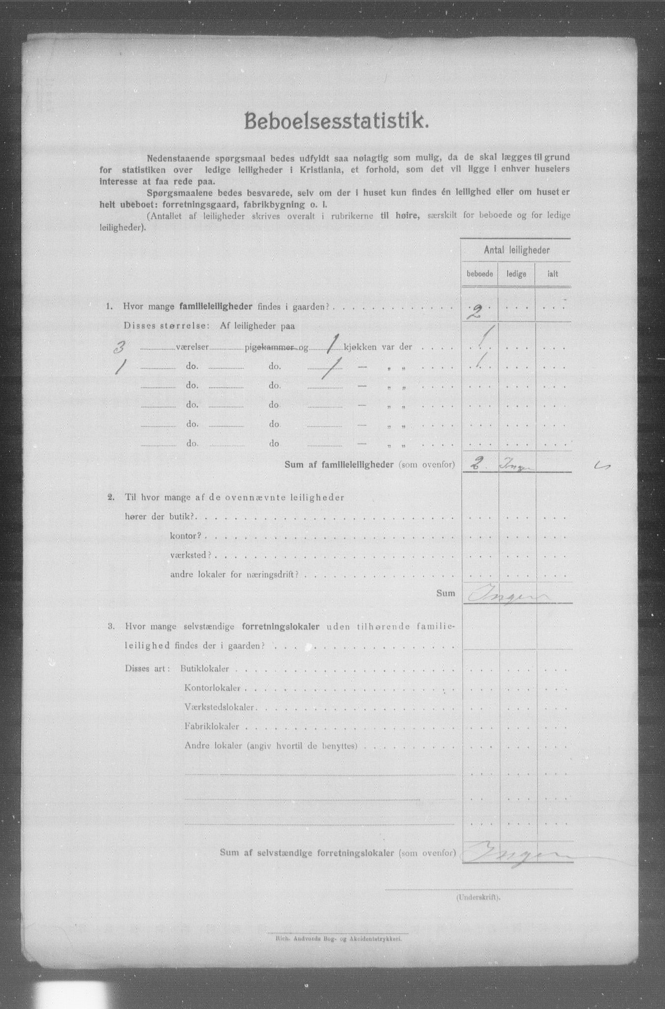 OBA, Municipal Census 1904 for Kristiania, 1904, p. 24540