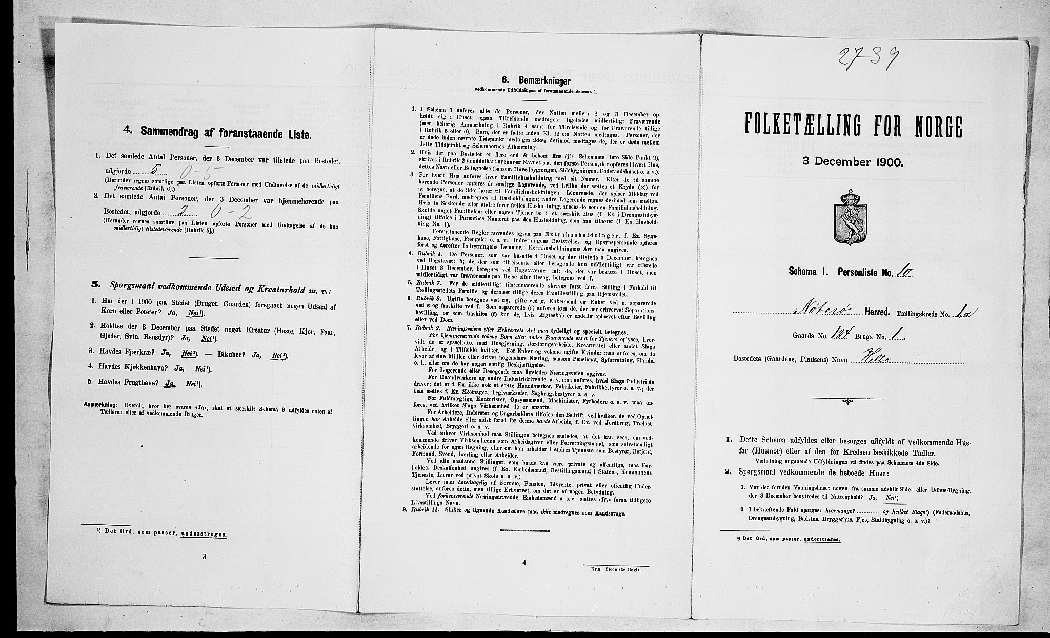 RA, 1900 census for Nøtterøy, 1900, p. 199