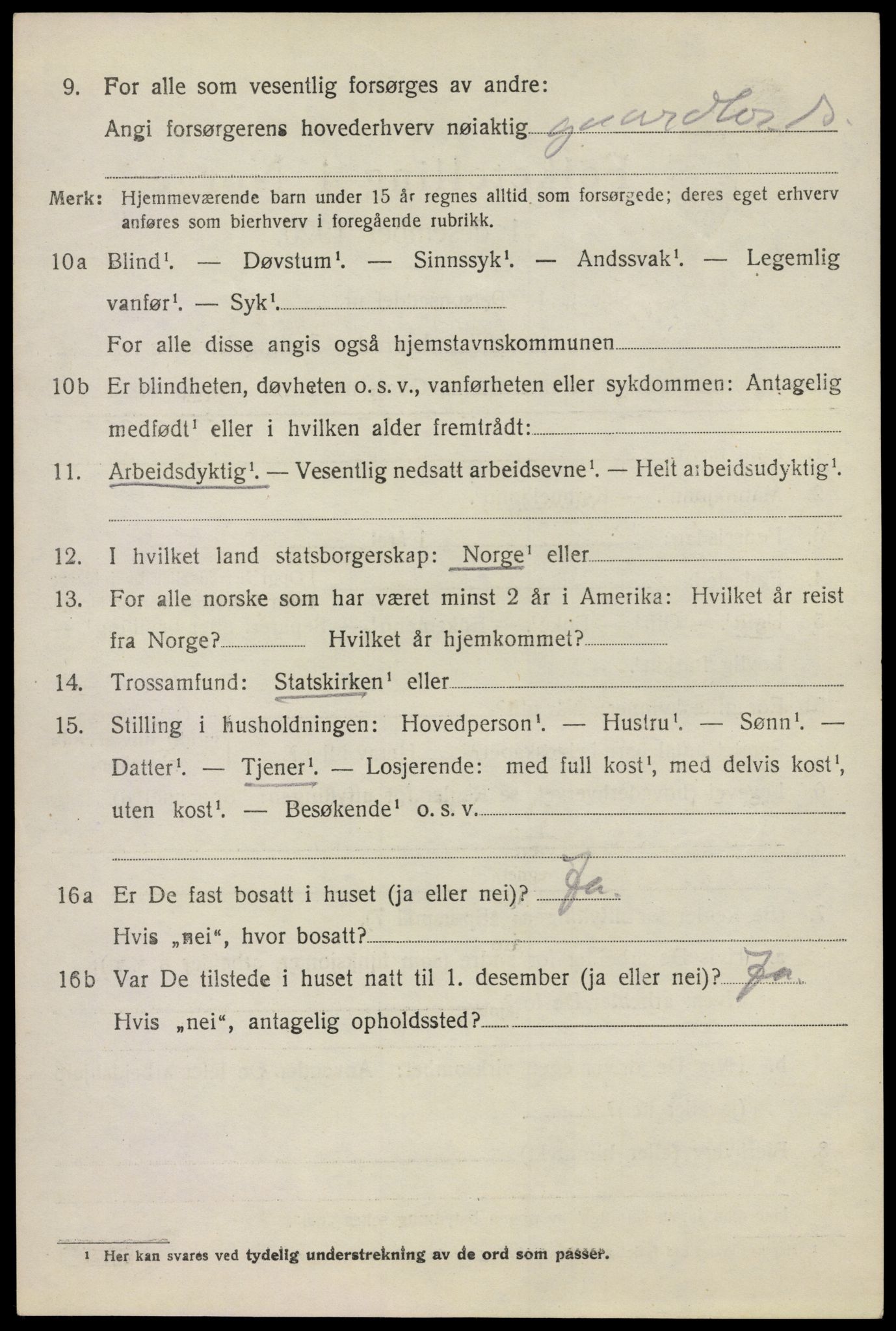 SAO, 1920 census for Våler, 1920, p. 5319