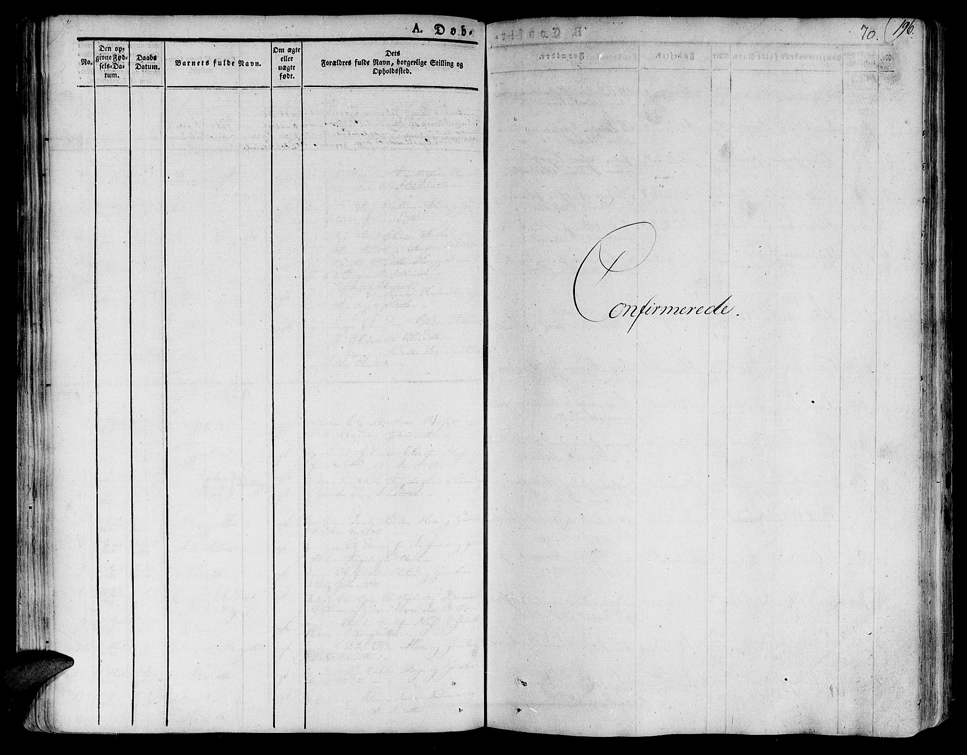 Ministerialprotokoller, klokkerbøker og fødselsregistre - Nord-Trøndelag, SAT/A-1458/758/L0510: Parish register (official) no. 758A01 /1, 1821-1841, p. 70