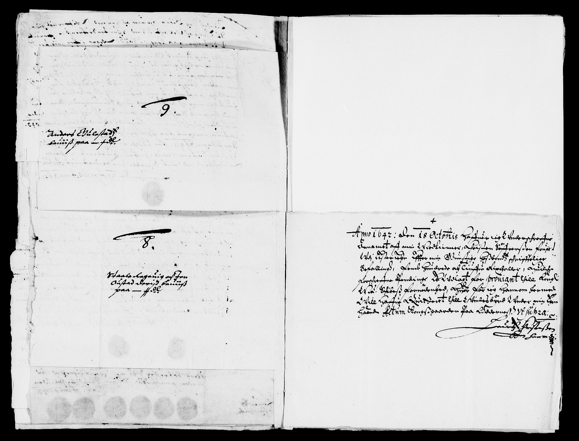 Rentekammeret inntil 1814, Reviderte regnskaper, Lensregnskaper, AV/RA-EA-5023/R/Rb/Rbr/L0014: Lista len, 1641-1644