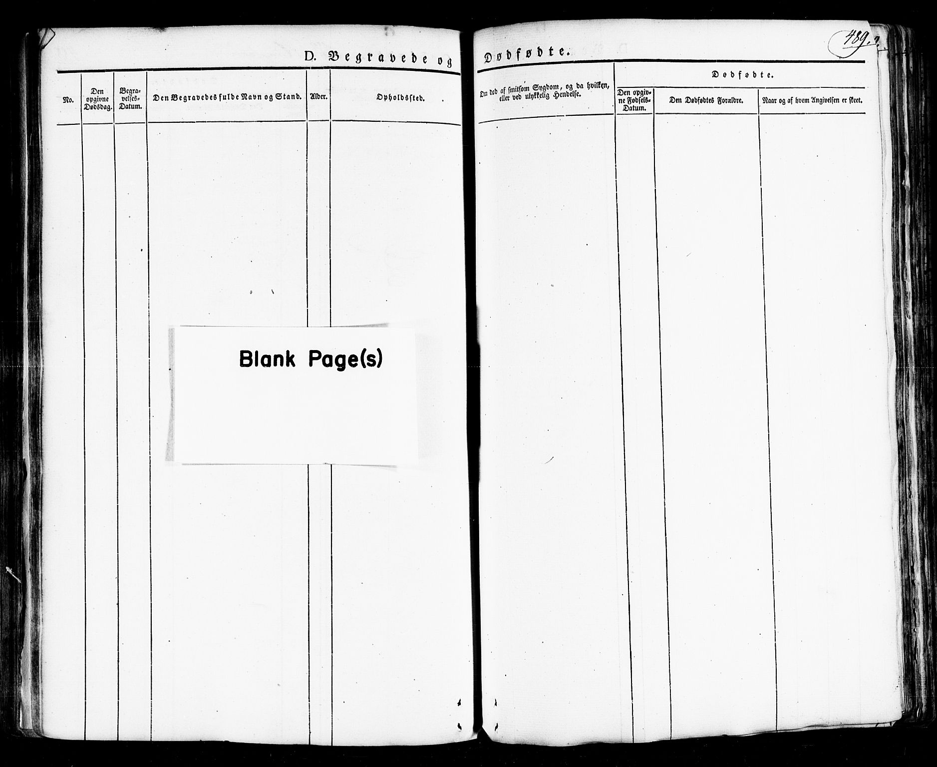 Ministerialprotokoller, klokkerbøker og fødselsregistre - Nordland, AV/SAT-A-1459/814/L0224: Parish register (official) no. 814A05, 1834-1874, p. 489