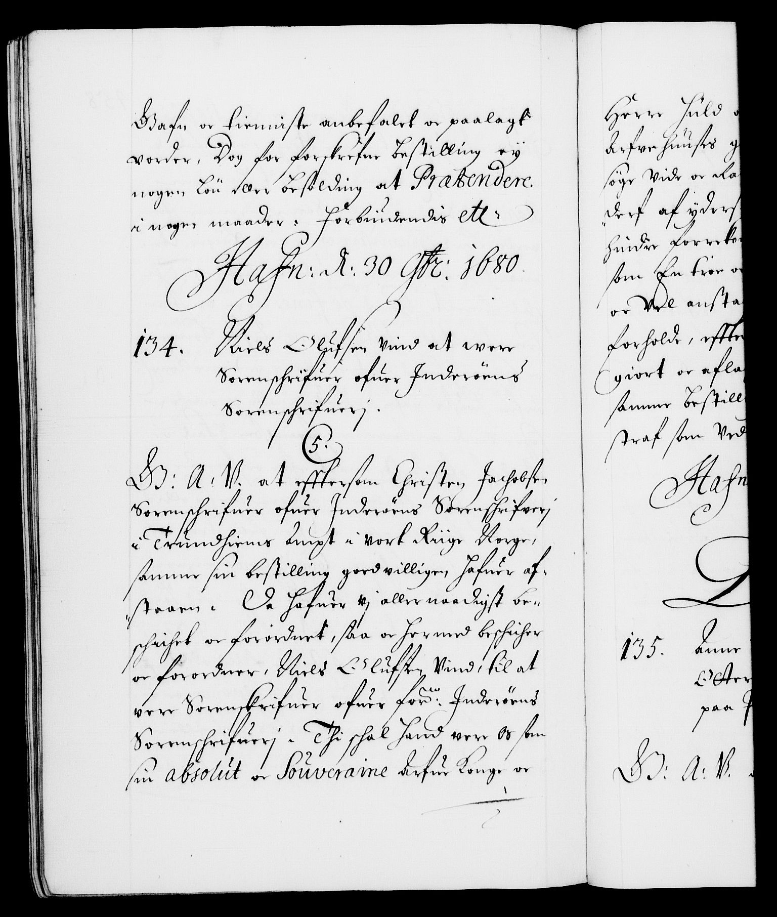 Danske Kanselli 1572-1799, RA/EA-3023/F/Fc/Fca/Fcaa/L0012: Norske registre (mikrofilm), 1674-1680, p. 458b