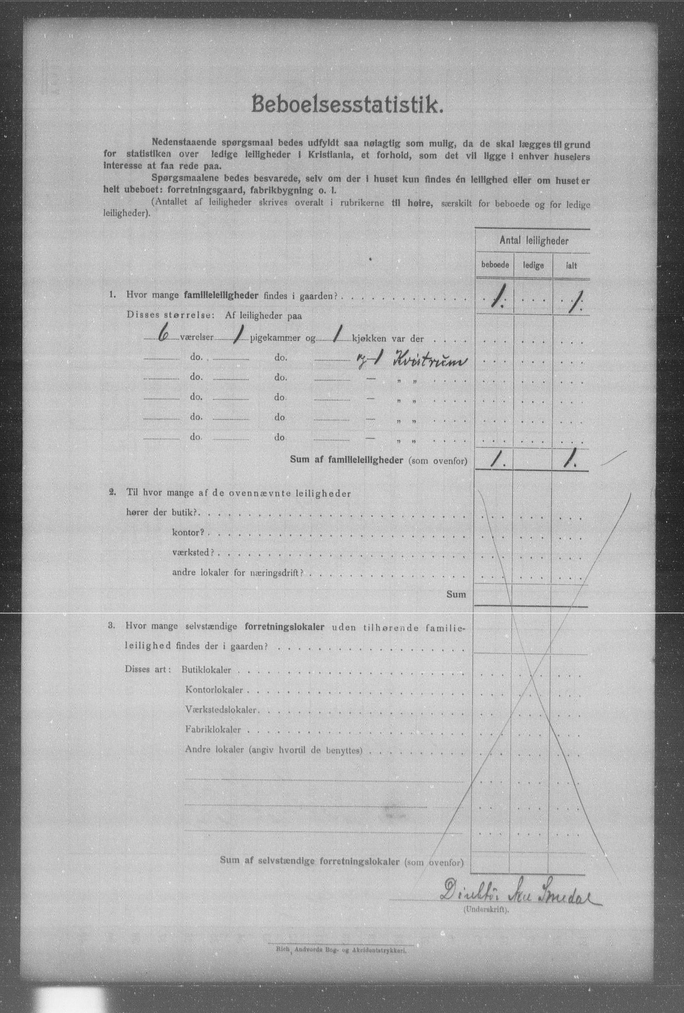 OBA, Municipal Census 1904 for Kristiania, 1904, p. 229