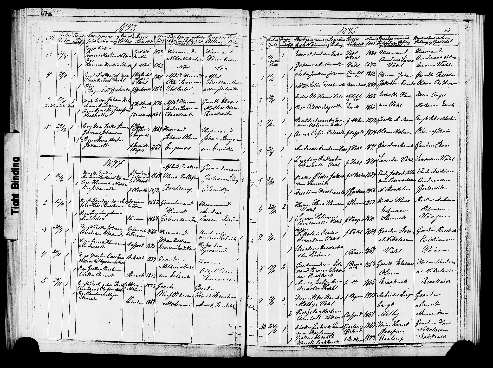 Ministerialprotokoller, klokkerbøker og fødselsregistre - Sør-Trøndelag, SAT/A-1456/652/L0653: Parish register (copy) no. 652C01, 1866-1910, p. 68