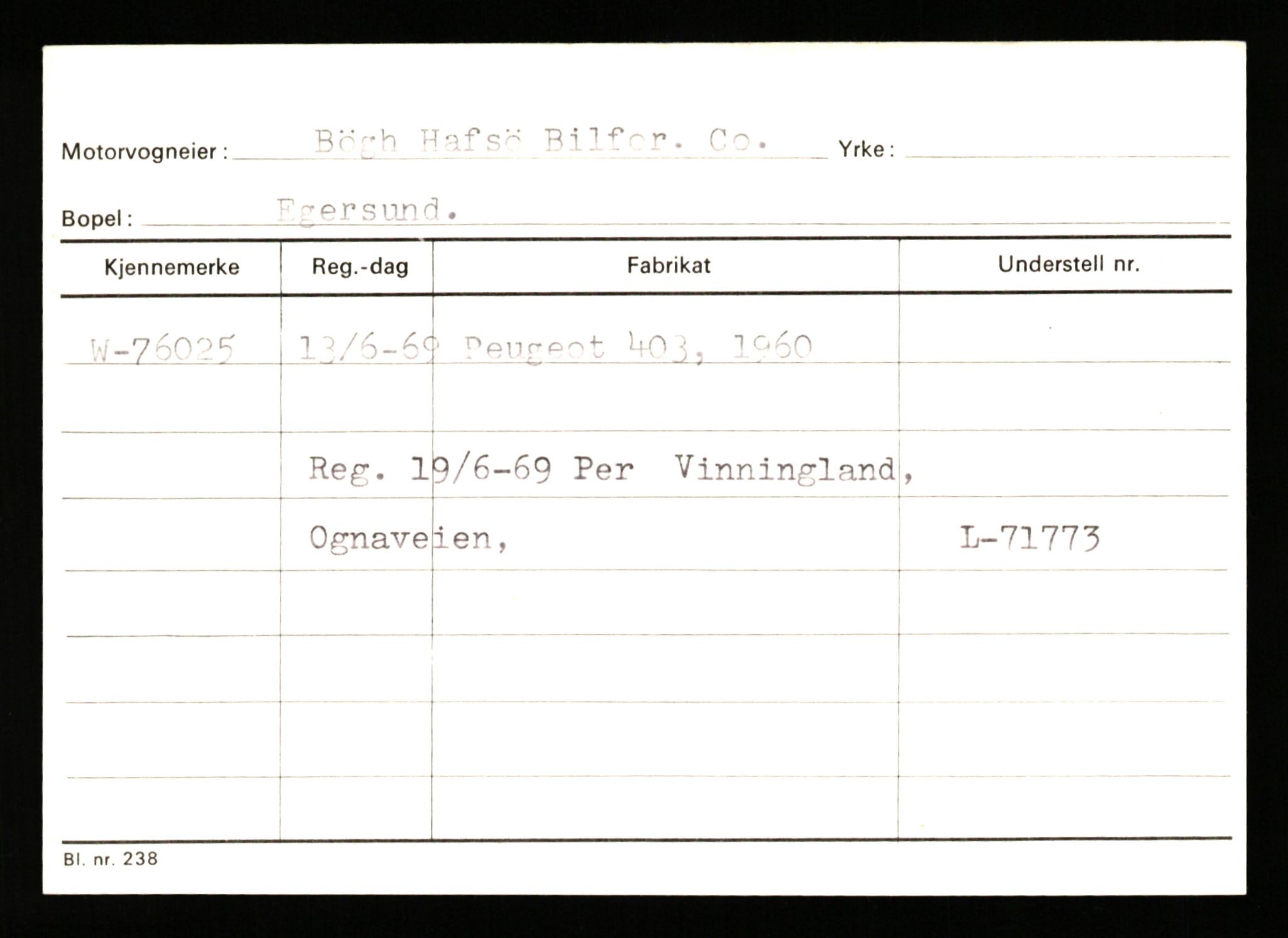 Stavanger trafikkstasjon, SAST/A-101942/0/G/L0008: Registreringsnummer: 67519 - 84533, 1930-1971, p. 1171