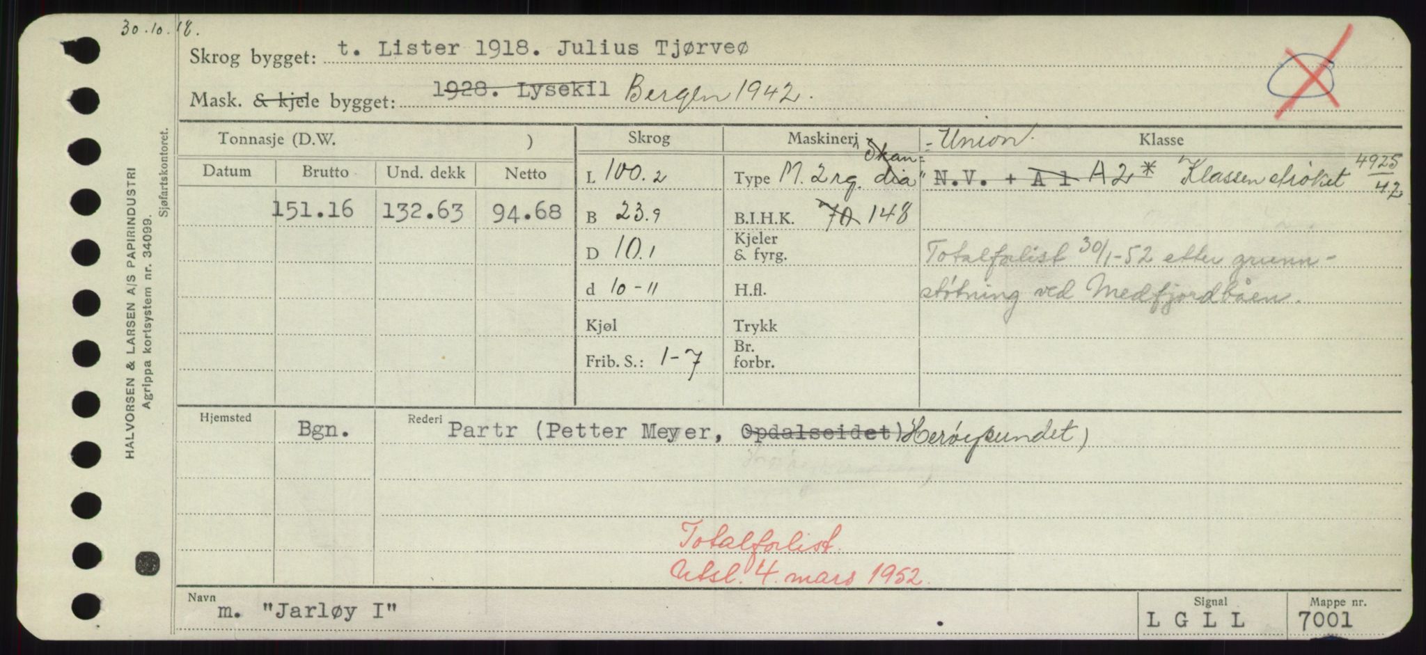 Sjøfartsdirektoratet med forløpere, Skipsmålingen, RA/S-1627/H/Hd/L0019: Fartøy, J, p. 257