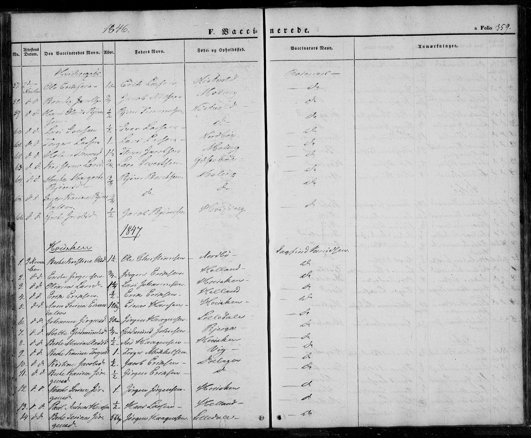 Rennesøy sokneprestkontor, SAST/A -101827/H/Ha/Haa/L0005: Parish register (official) no. A 5, 1838-1859, p. 359
