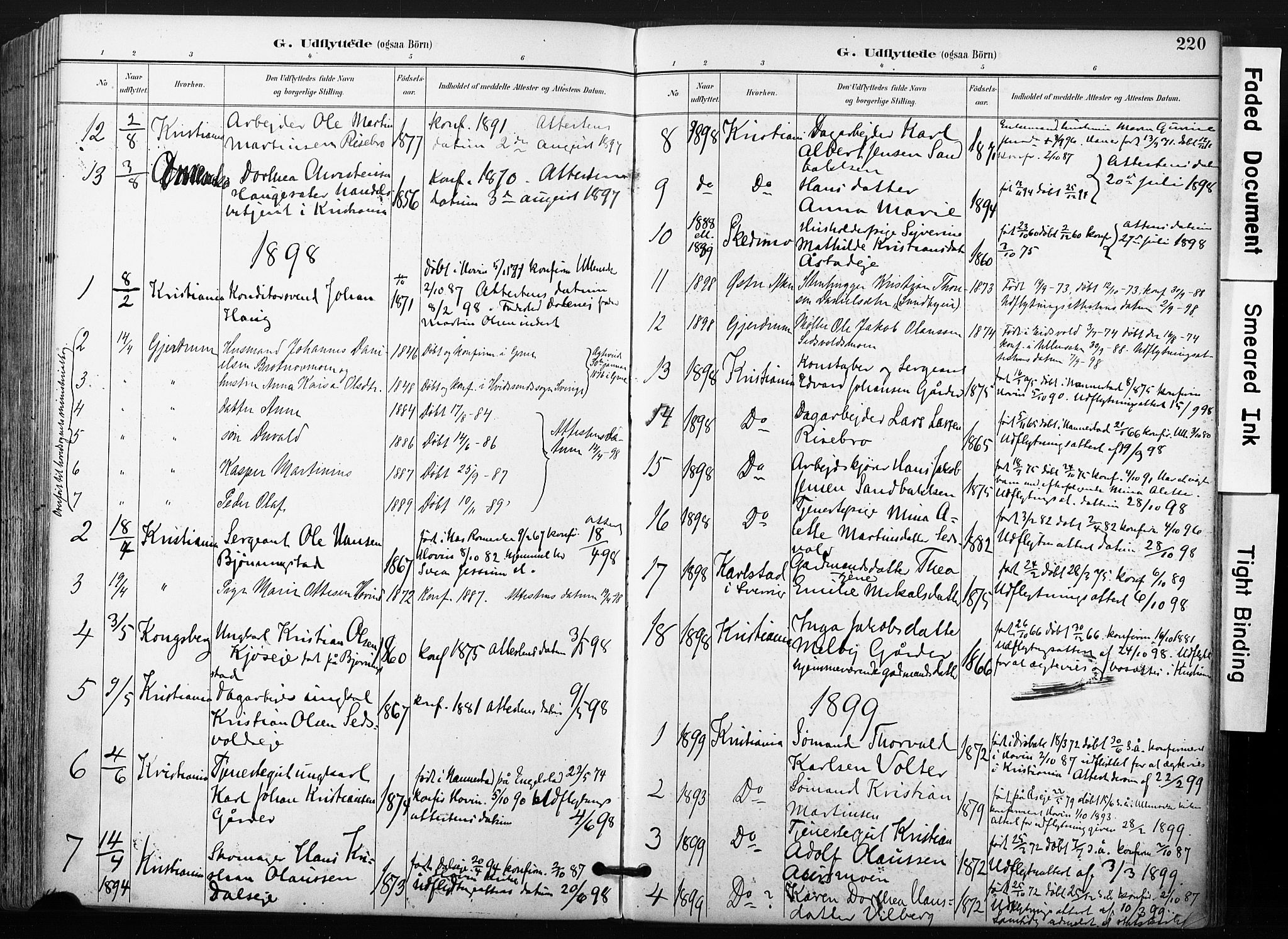Ullensaker prestekontor Kirkebøker, SAO/A-10236a/F/Fb/L0002: Parish register (official) no. II 2, 1894-1909, p. 220