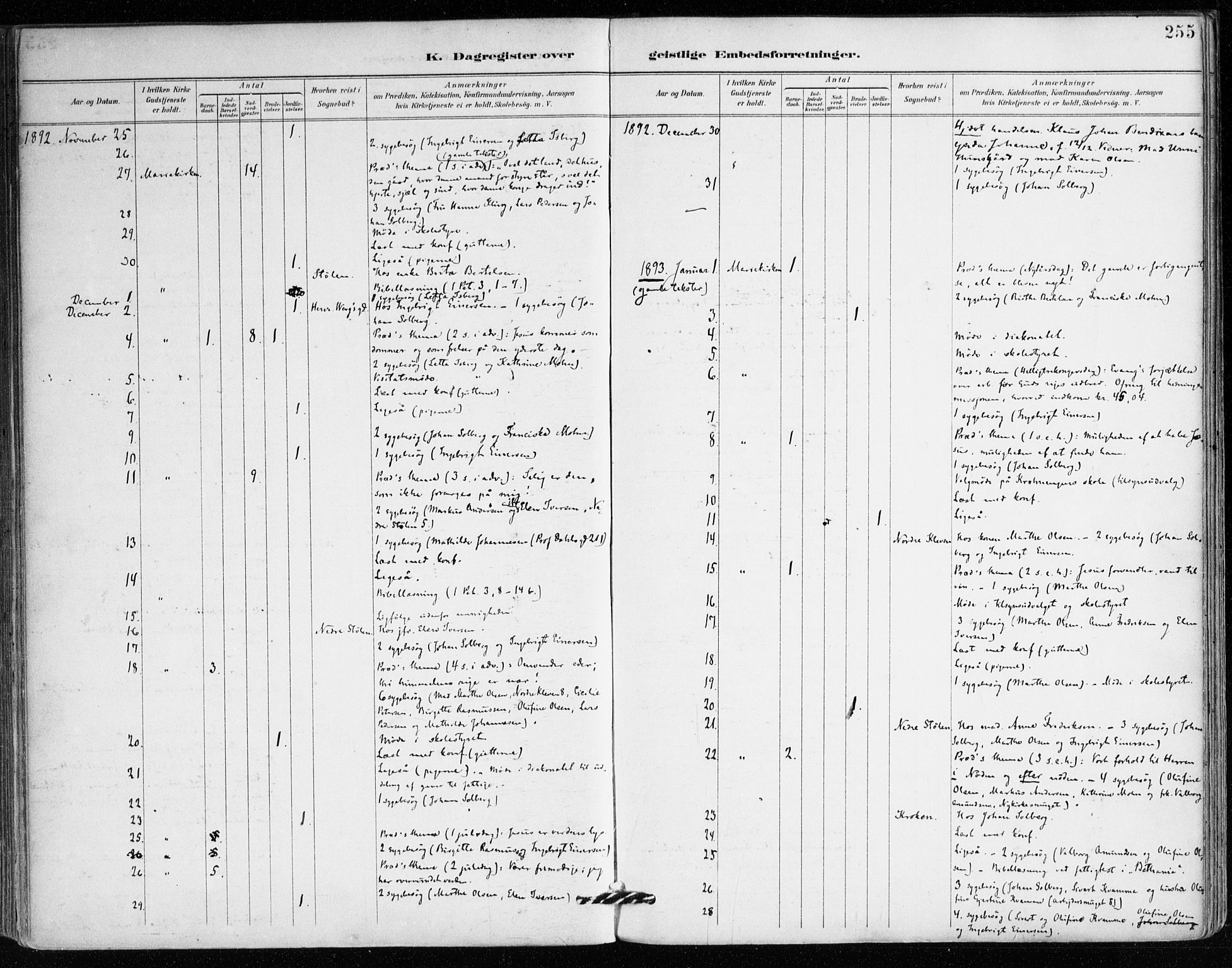 Mariakirken Sokneprestembete, SAB/A-76901/H/Haa/L0008: Parish register (official) no. A 8, 1893-1942, p. 255