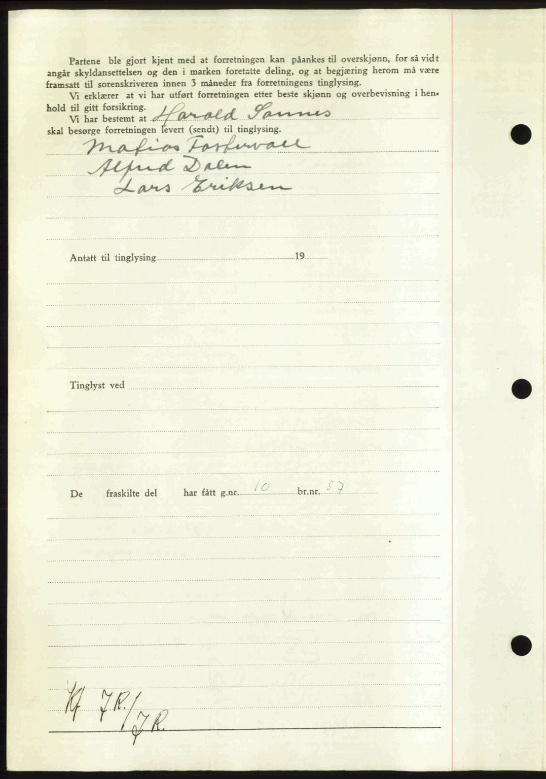 Nordmøre sorenskriveri, AV/SAT-A-4132/1/2/2Ca: Mortgage book no. A116, 1950-1950, Diary no: : 3664/1950