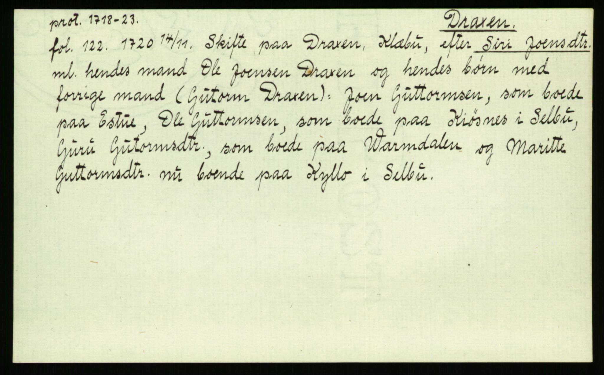 Strinda og Selbu sorenskriveri, AV/SAT-A-0015/3, 1700-1766, p. 223