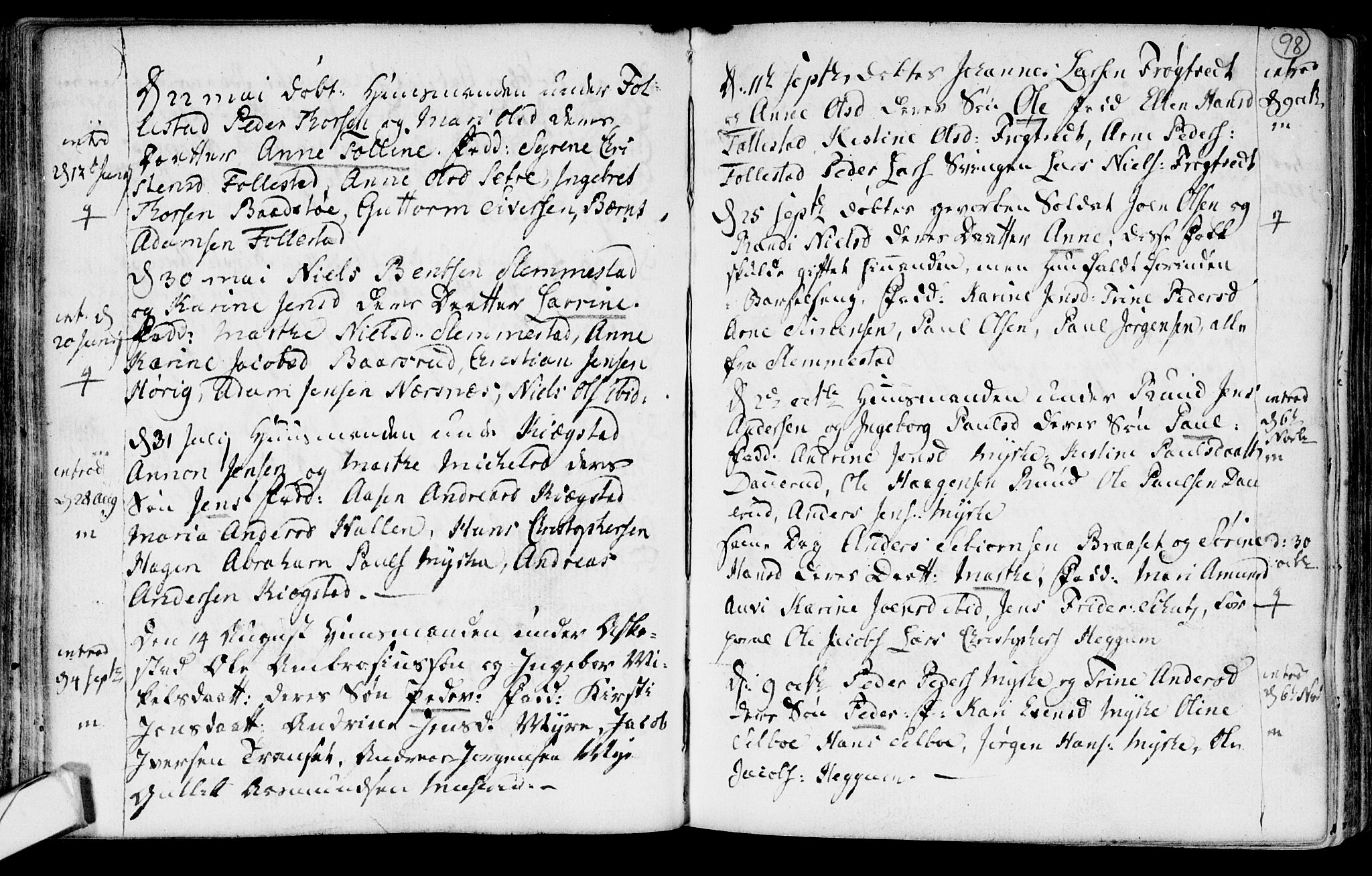 Røyken kirkebøker, SAKO/A-241/F/Fa/L0003: Parish register (official) no. 3, 1782-1813, p. 98