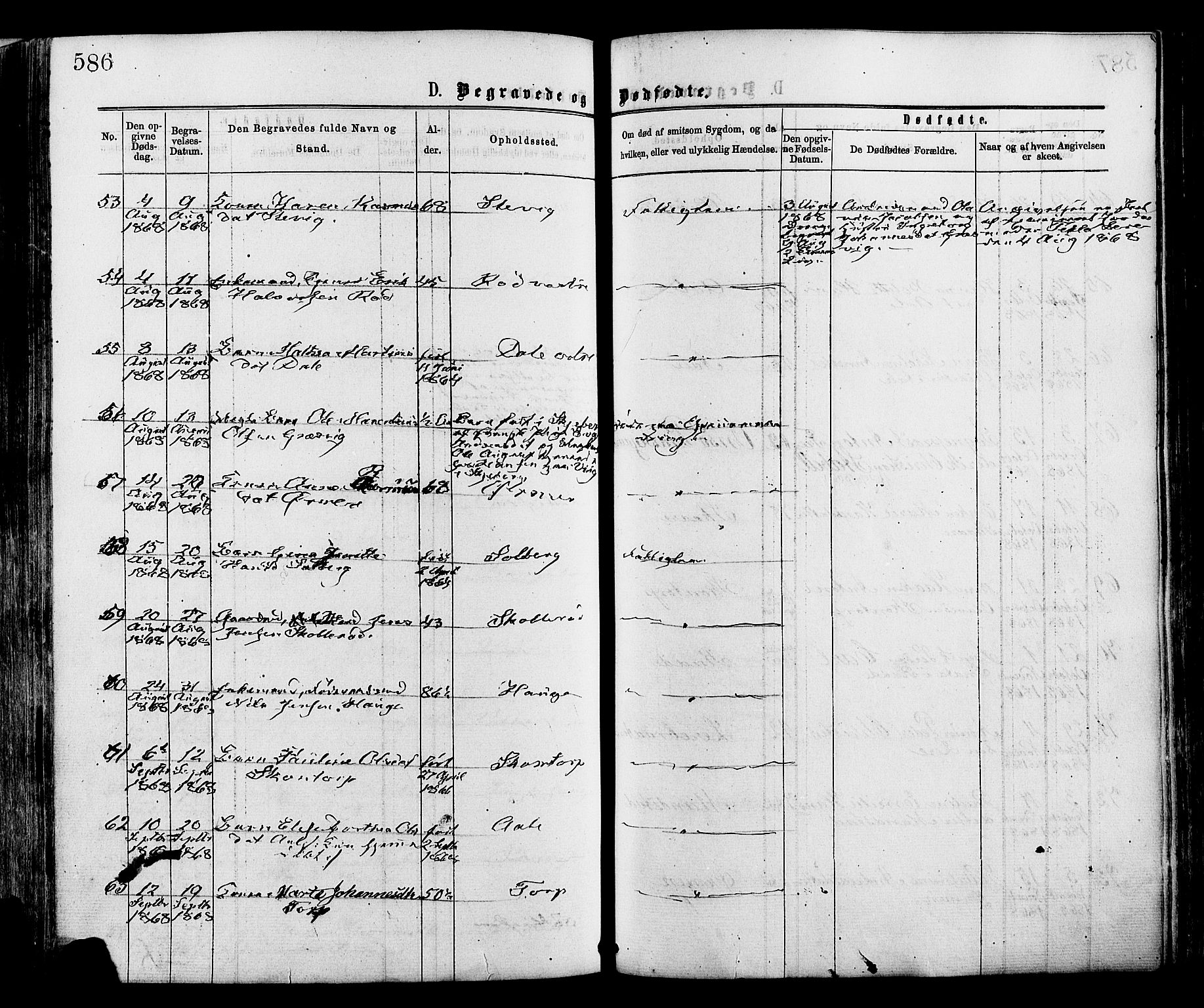 Onsøy prestekontor Kirkebøker, AV/SAO-A-10914/F/Fa/L0004: Parish register (official) no. I 4, 1861-1877, p. 586