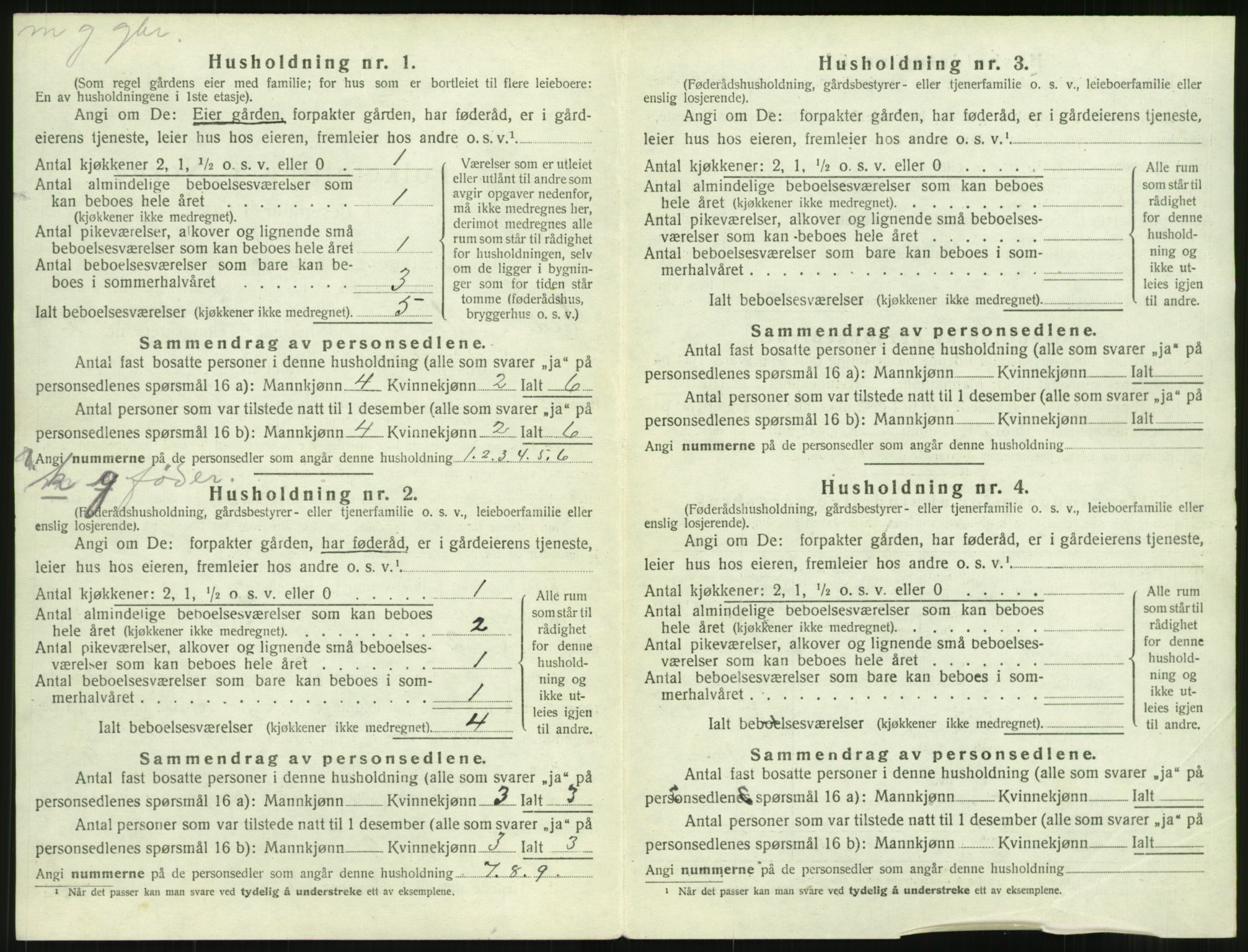 SAT, 1920 census for Eid (MR), 1920, p. 99