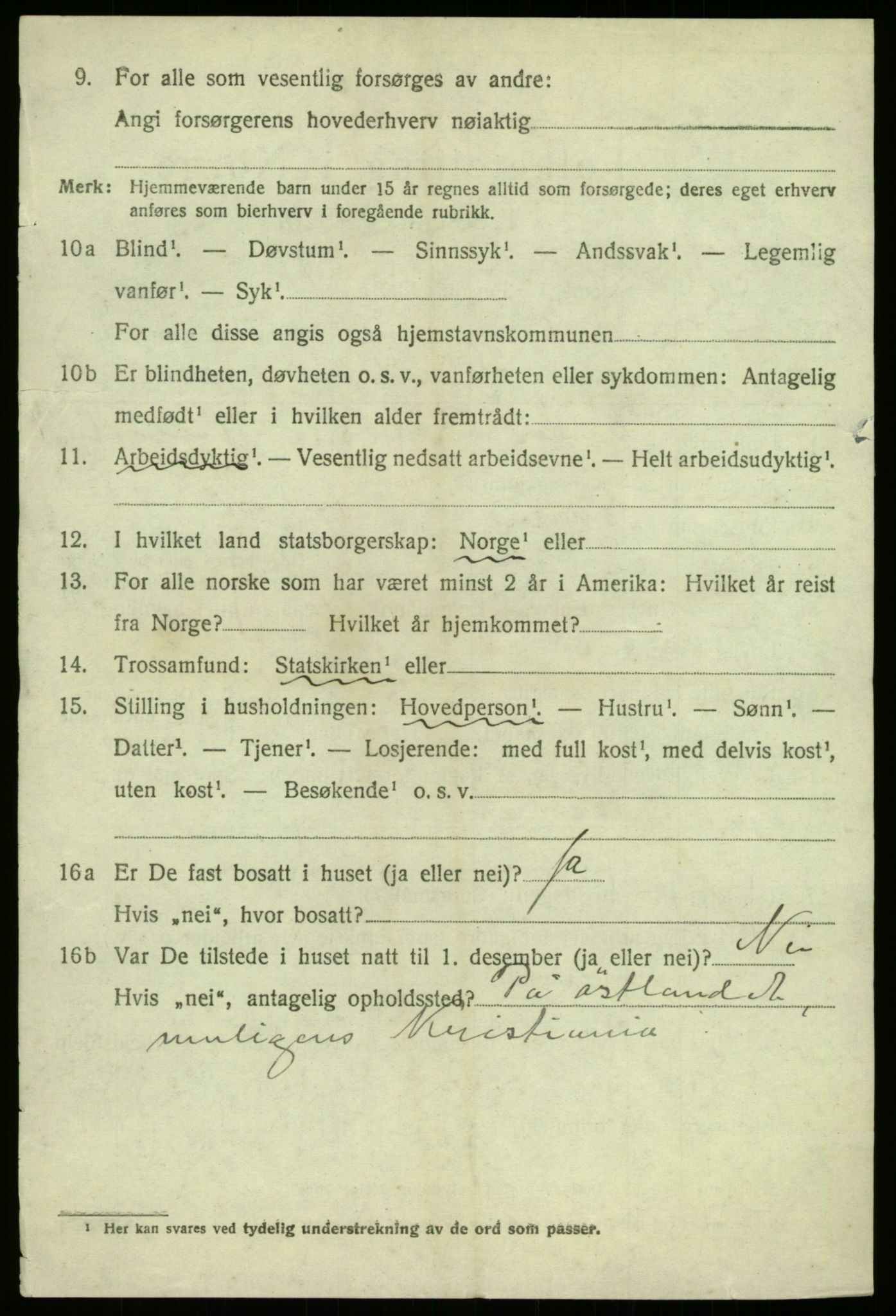 SAB, 1920 census for Sogndal, 1920, p. 4494